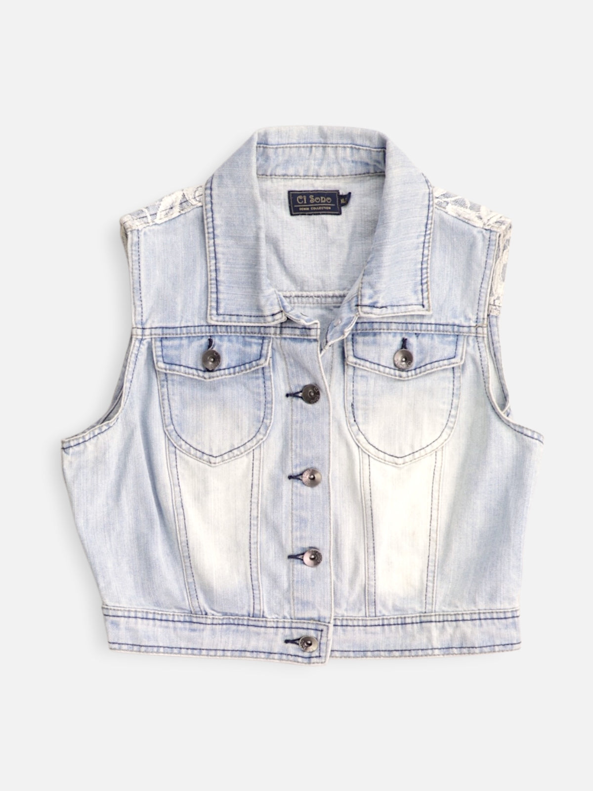 Ci Sono Chaleco Denim - Mujer - XL