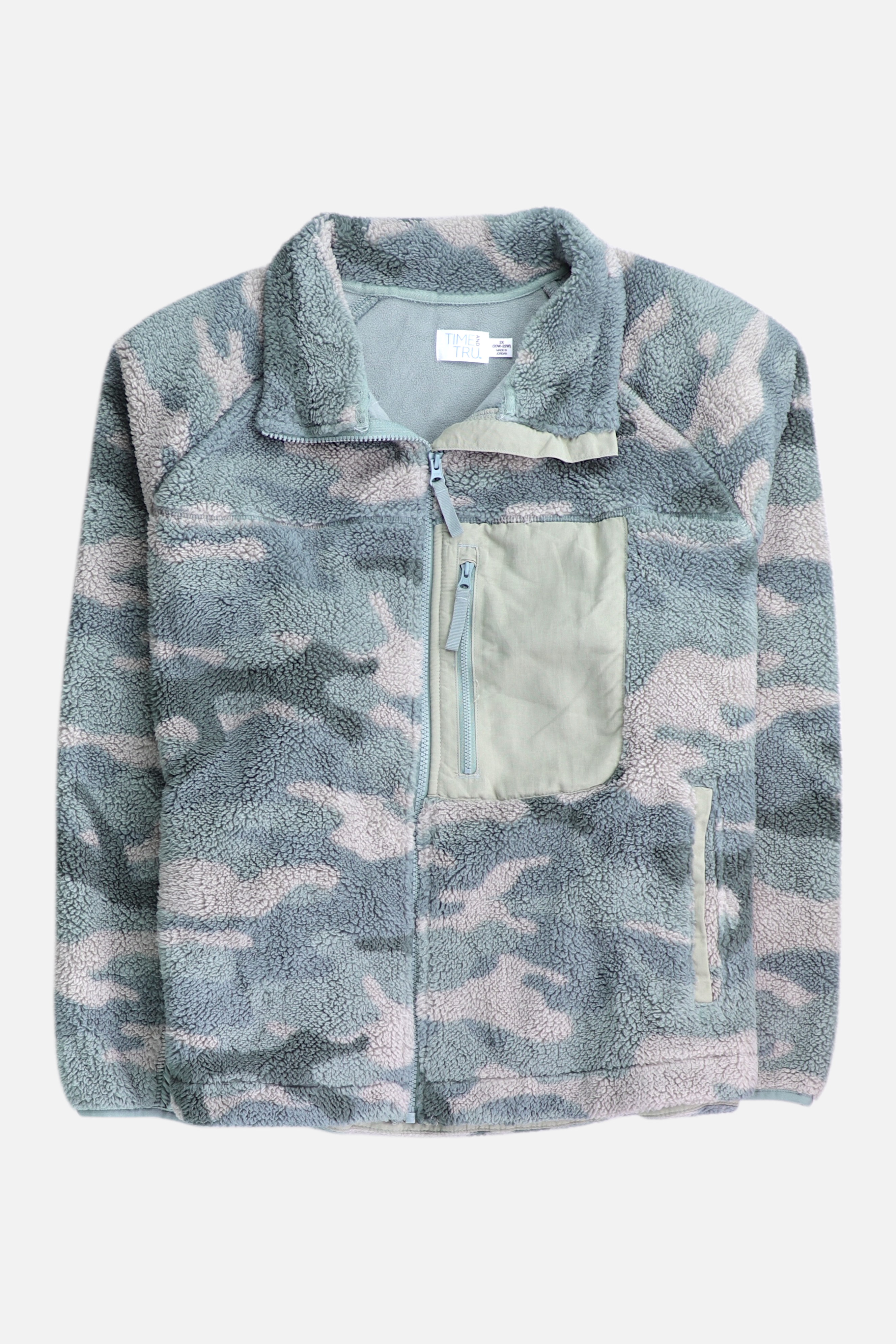 TIME THRU Sueter Fleece Militar - Hombre - 2XL