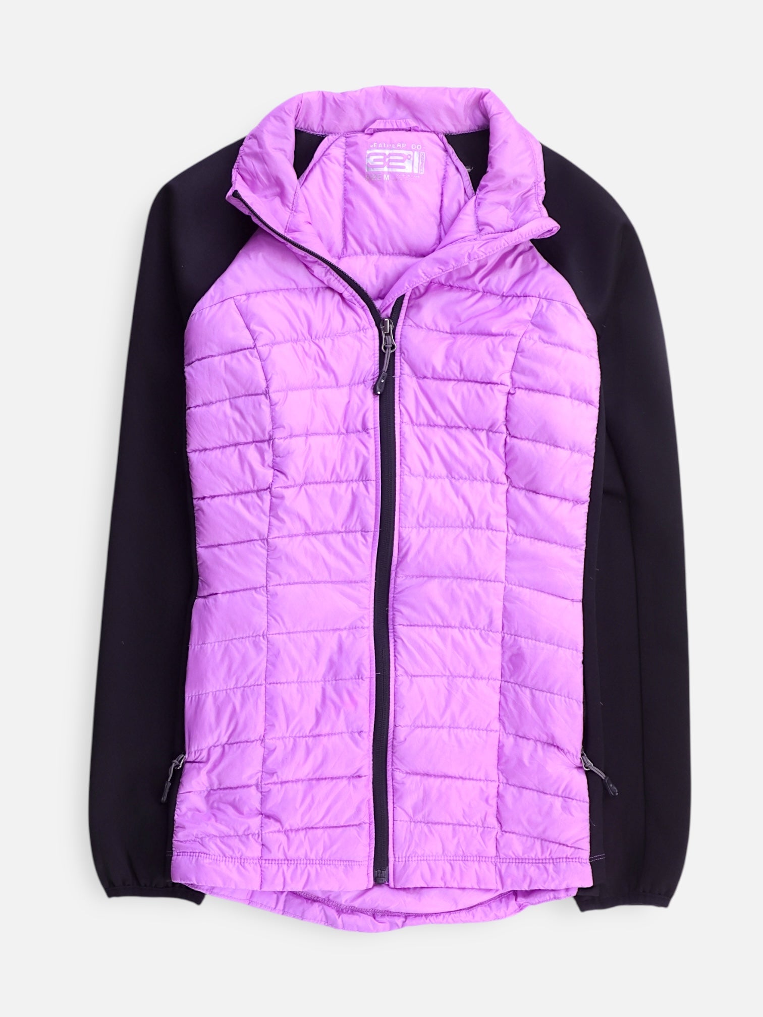 32 HEAT COOL Sudadera Fleece Color Block Mujer Medium