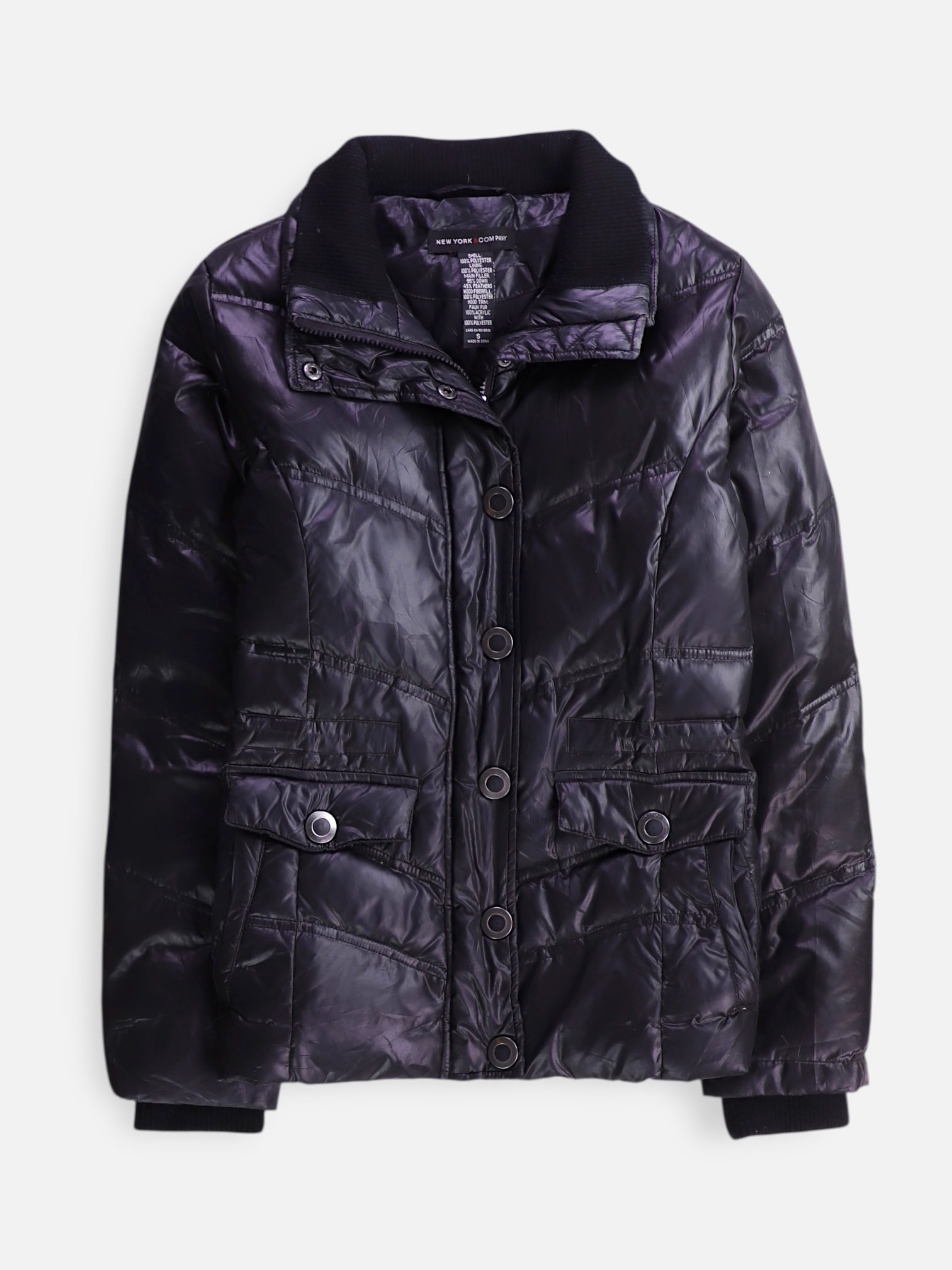 NY&C Chaqueta Puffer Impermeable - Mujer - Small
