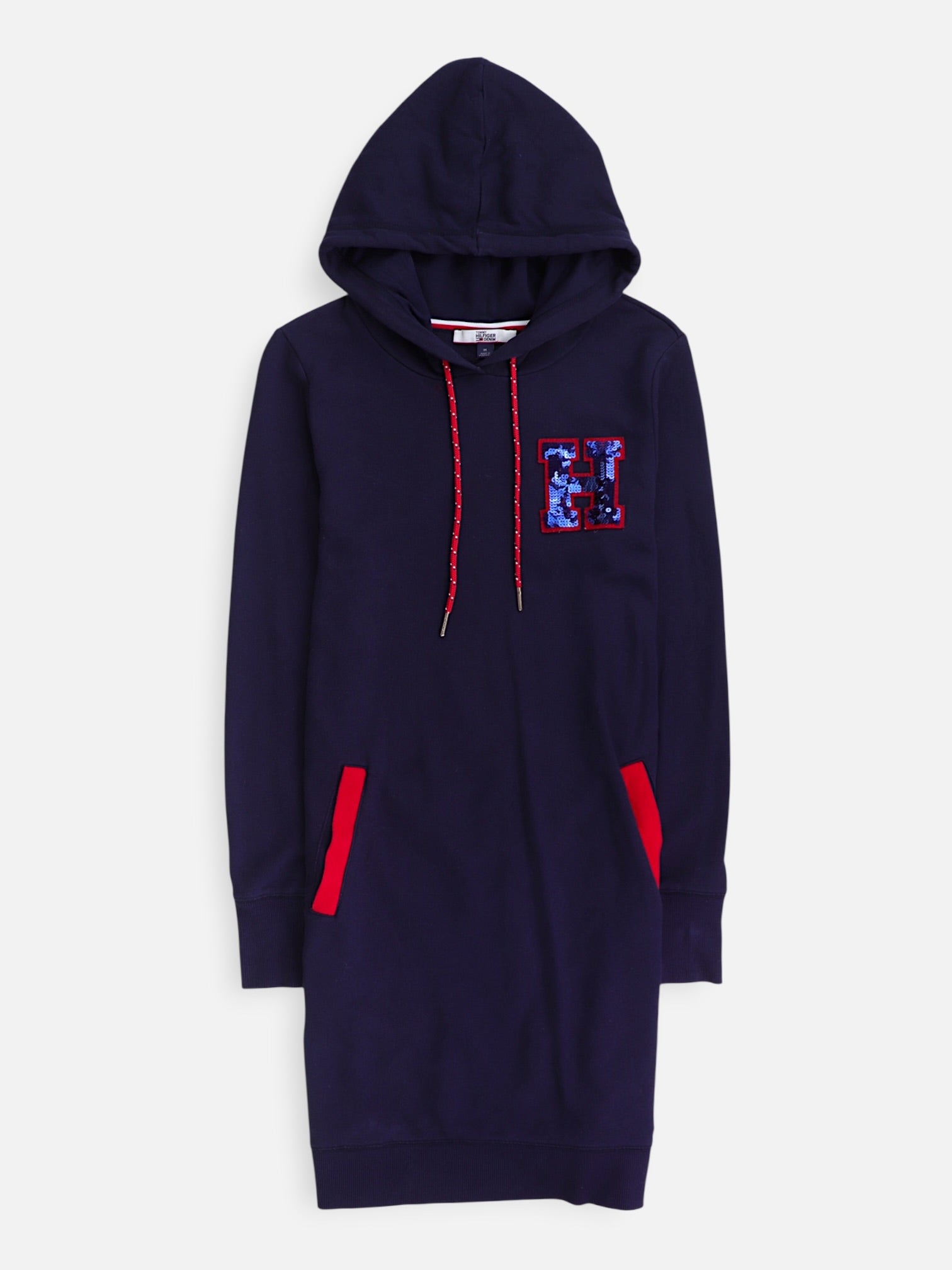 Tommy Hilfiger Sudadera Hoodie Largo - Mujer - Medium