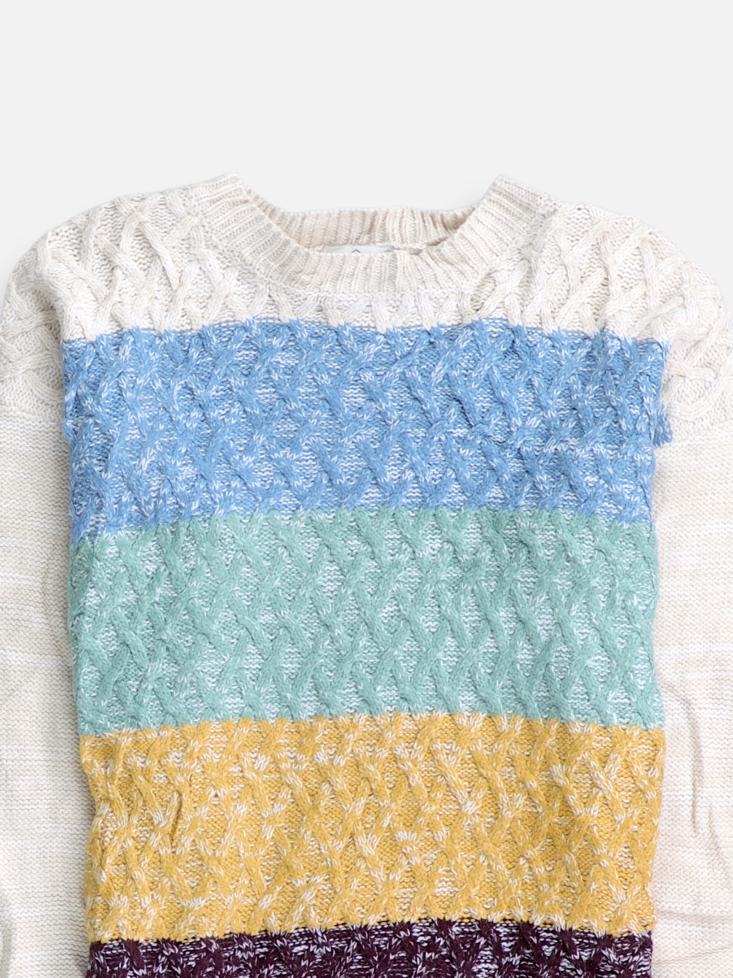 ST JOHNS BAY Sueter Casual Color Block - Mujer - Medium