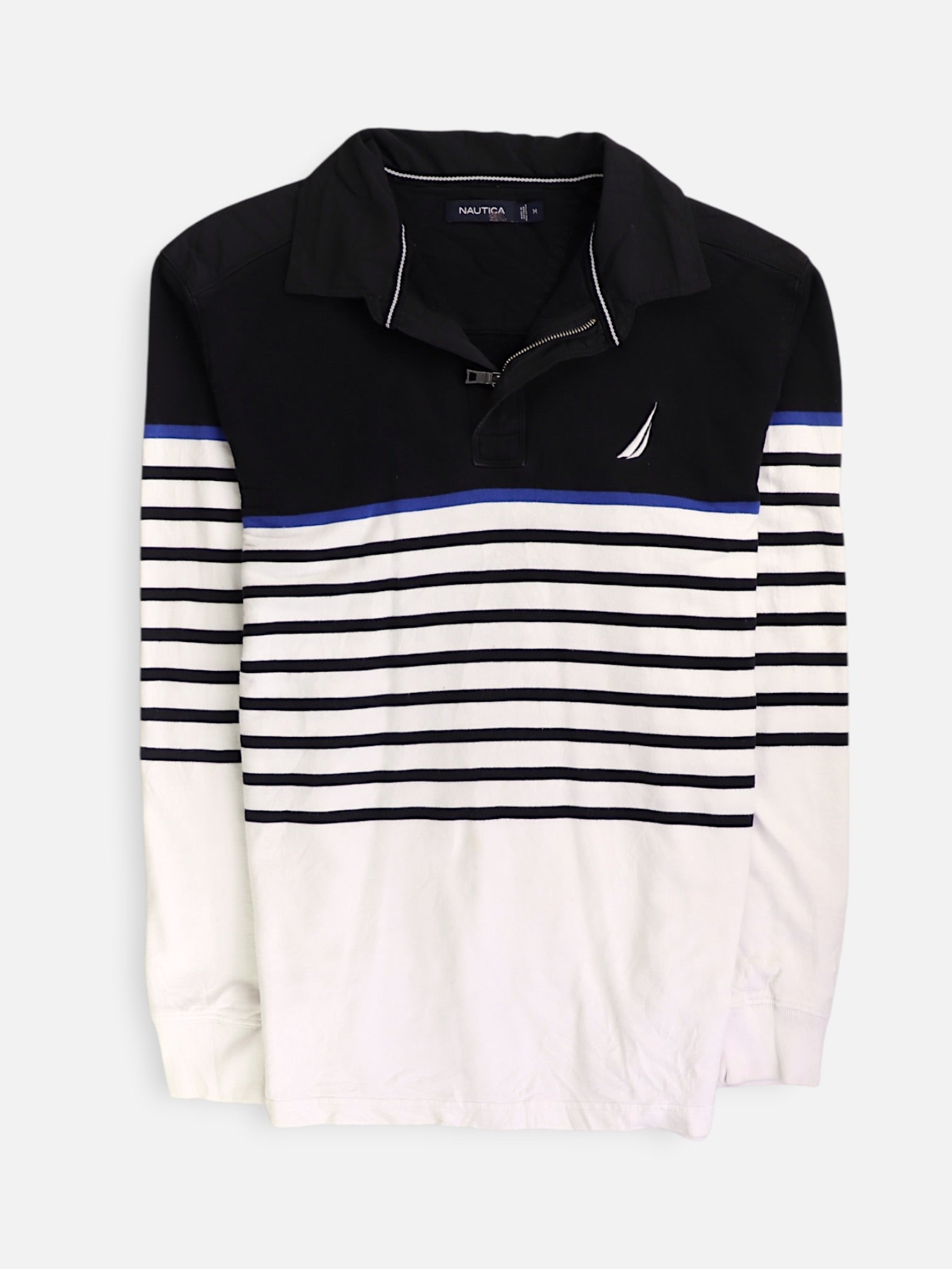 Nautica Sueter Fleece Color Block - Hombre - Medium