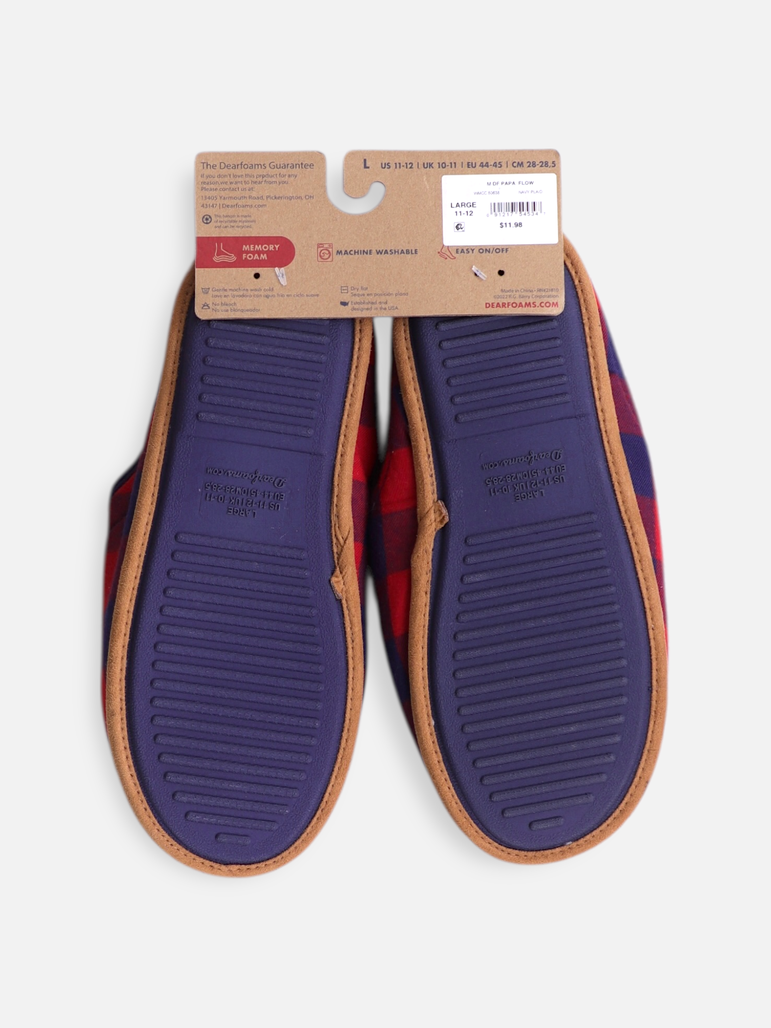 Pantuflas Casual Navideño - Hombre - US 11