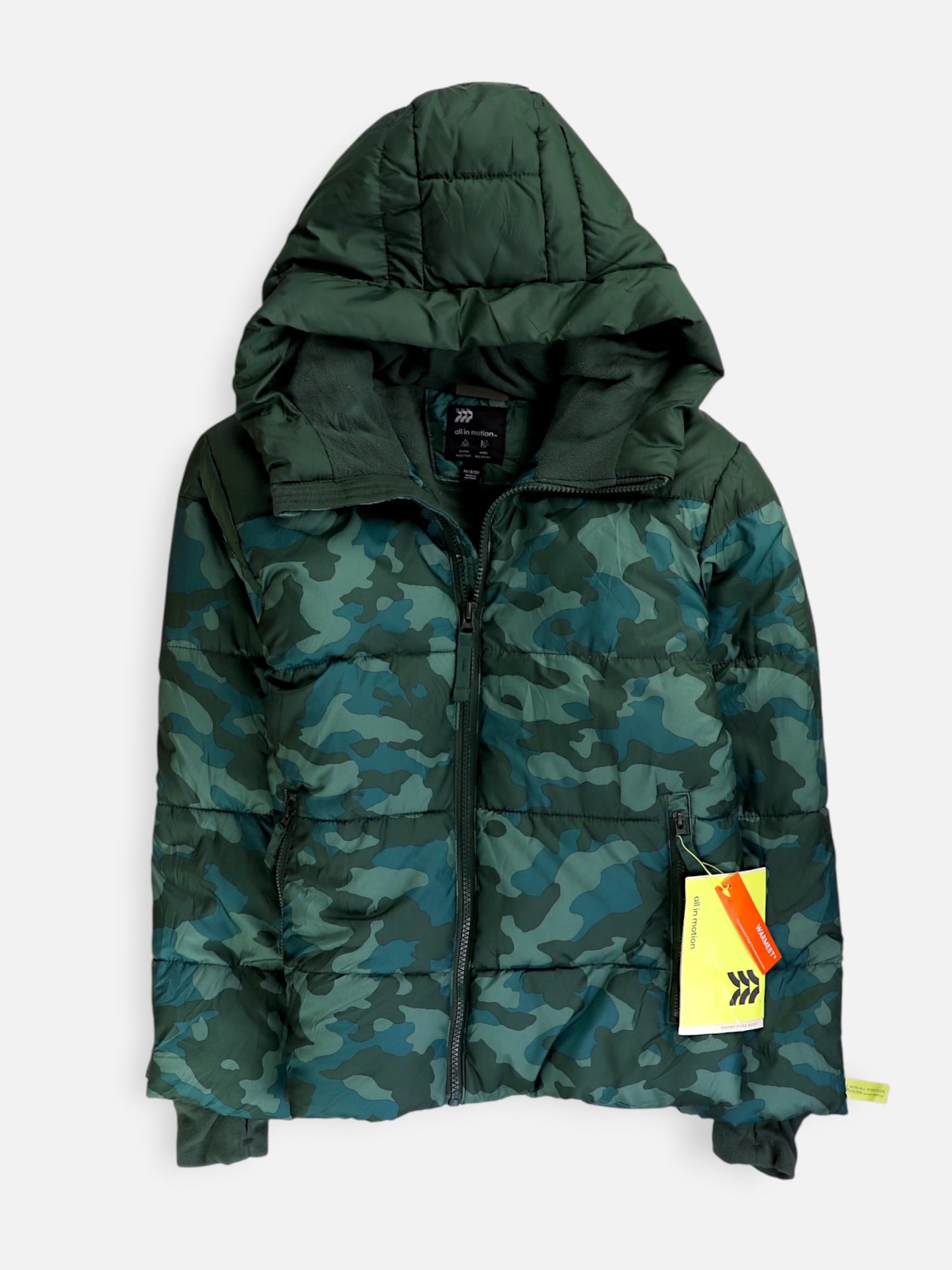 All In Motion Chaqueta Puffer Militar - Niño - Medium - 8-10Y (Años)