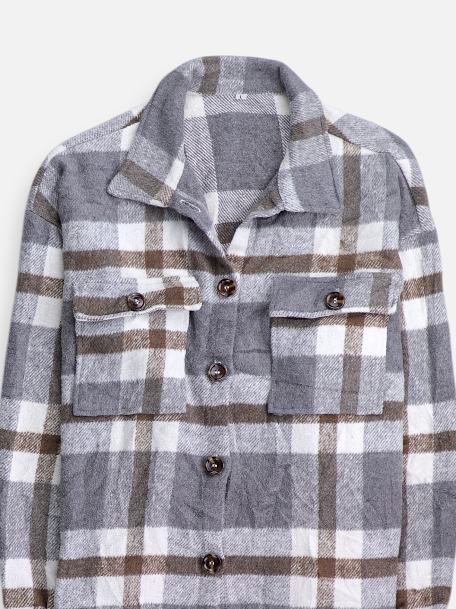 Chaqueta Sobrecamisa Basic - Mujer - Large