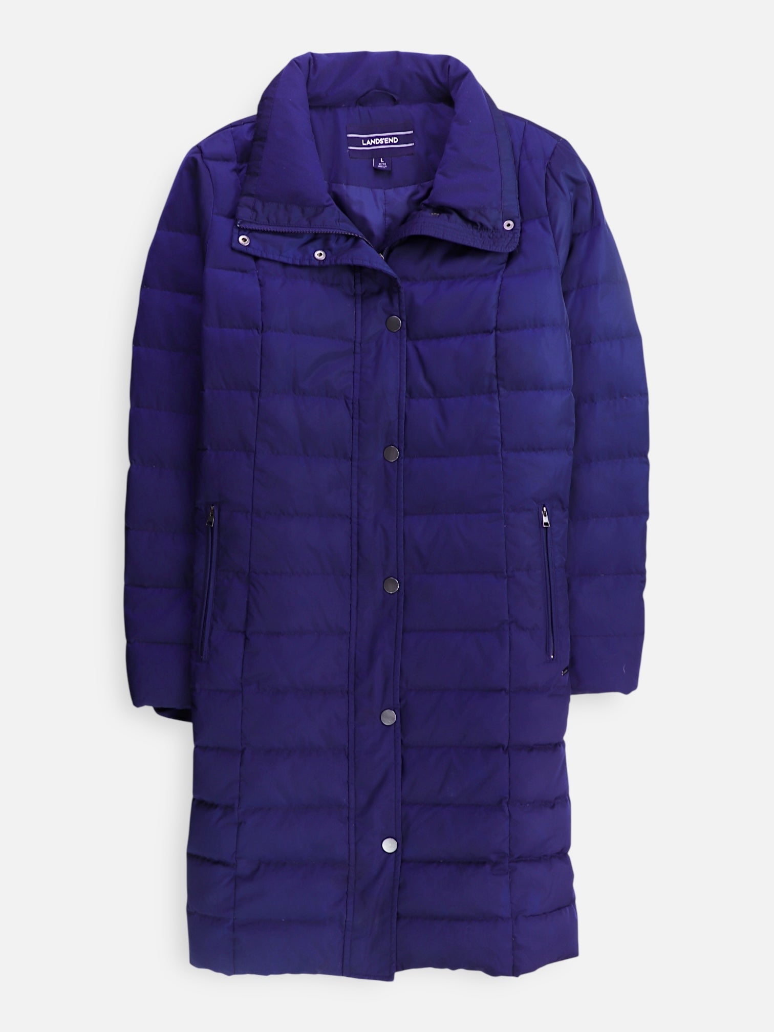 LANDS END Abrigo Impermeable Puffer - Mujer - Large