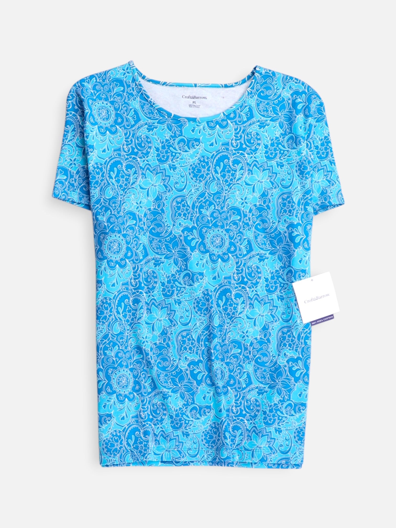 Croft & Barrow Camiseta Basic - Mujer - Petite L