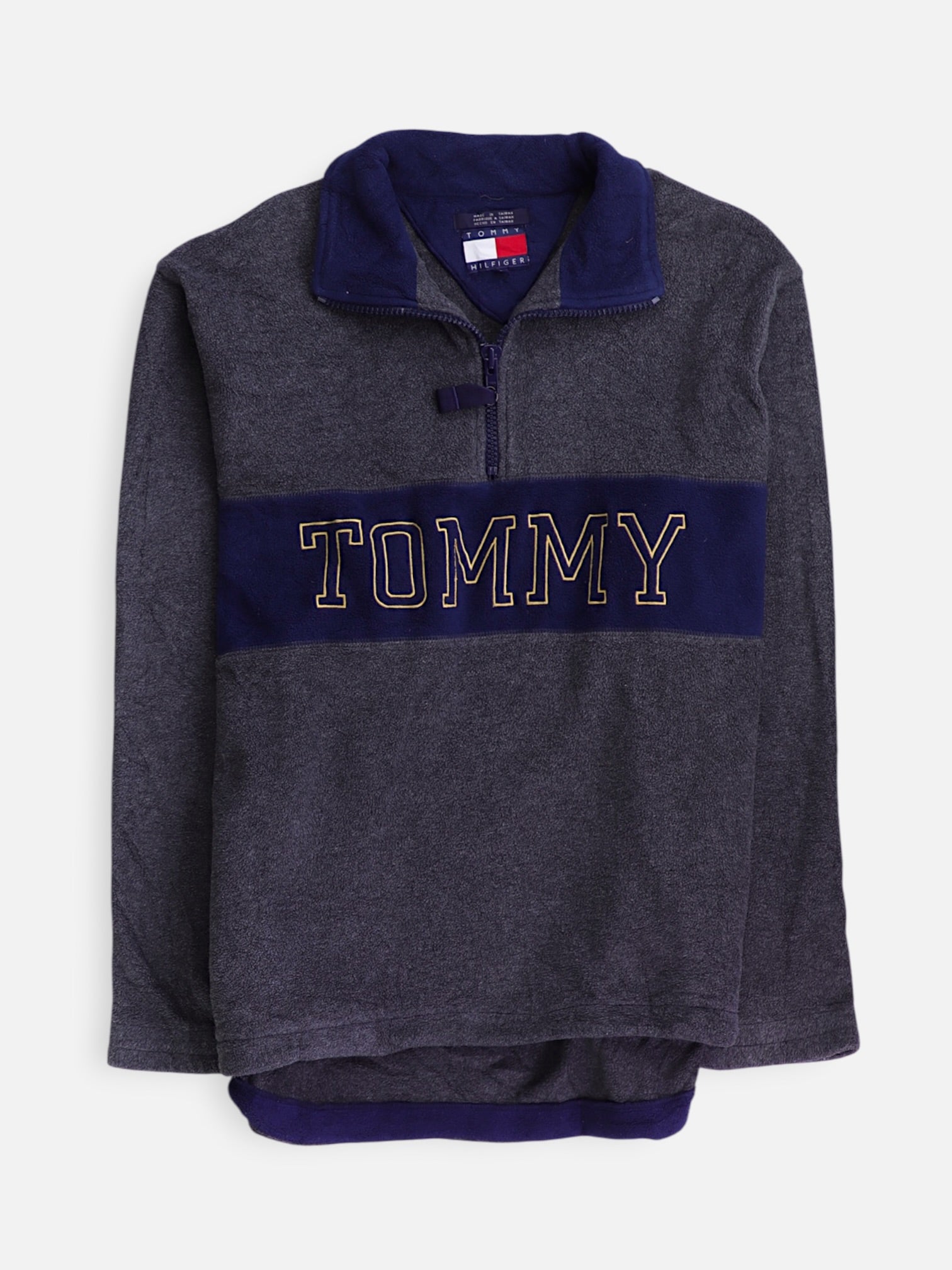 Tommy Hilfiger Sueter Fleece Color Block - Hombre - Large