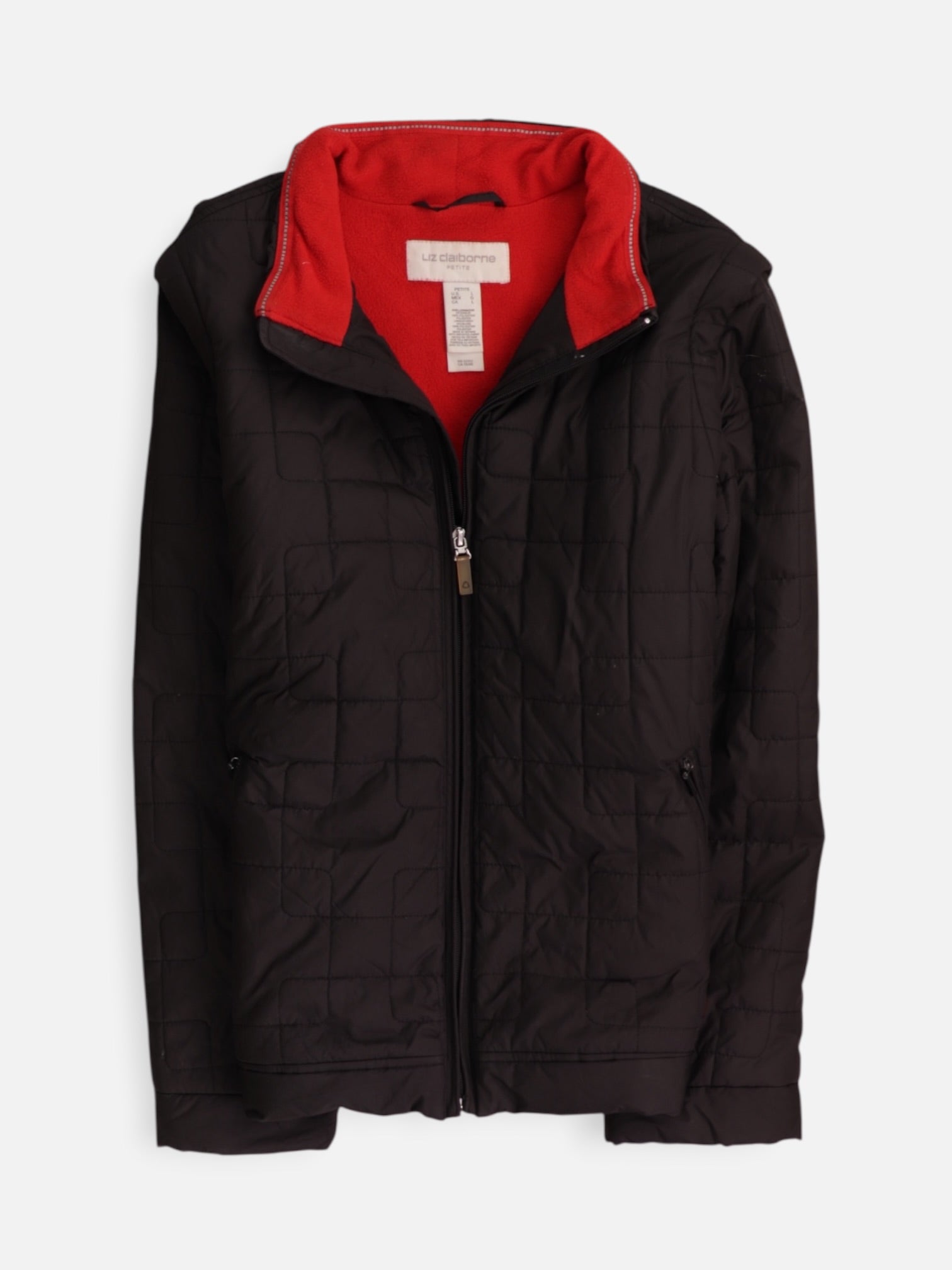 LIZ claiborne Chaqueta Puffer Impermeable - Mujer - Large