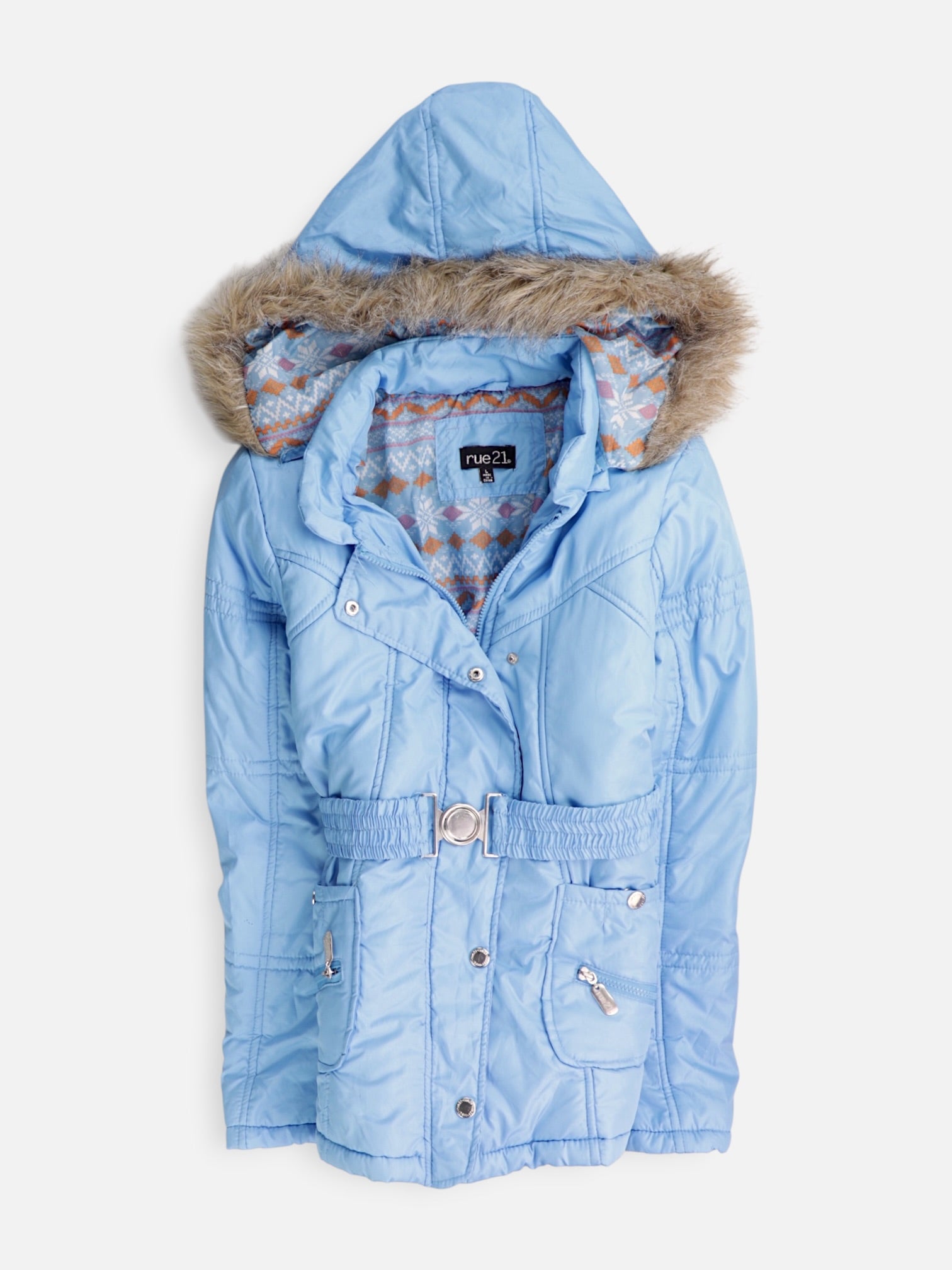 RUE21 Chaqueta Puffer Impermeable - Mujer - Large