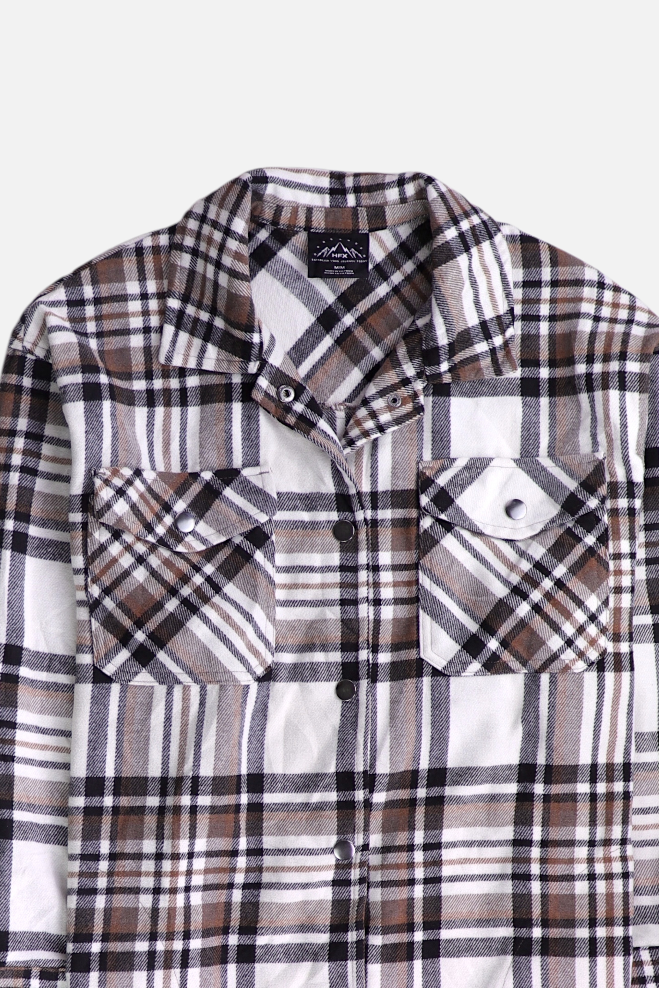 Chaqueta Sobrecamisa Color Block - Hombre - Medium