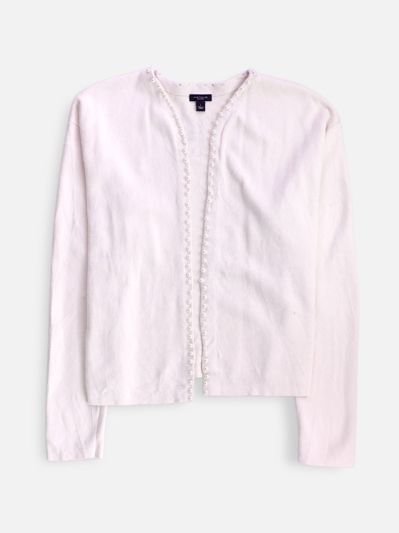 ANN TAYLOR Sueter Cardigan Casual - Mujer - Large