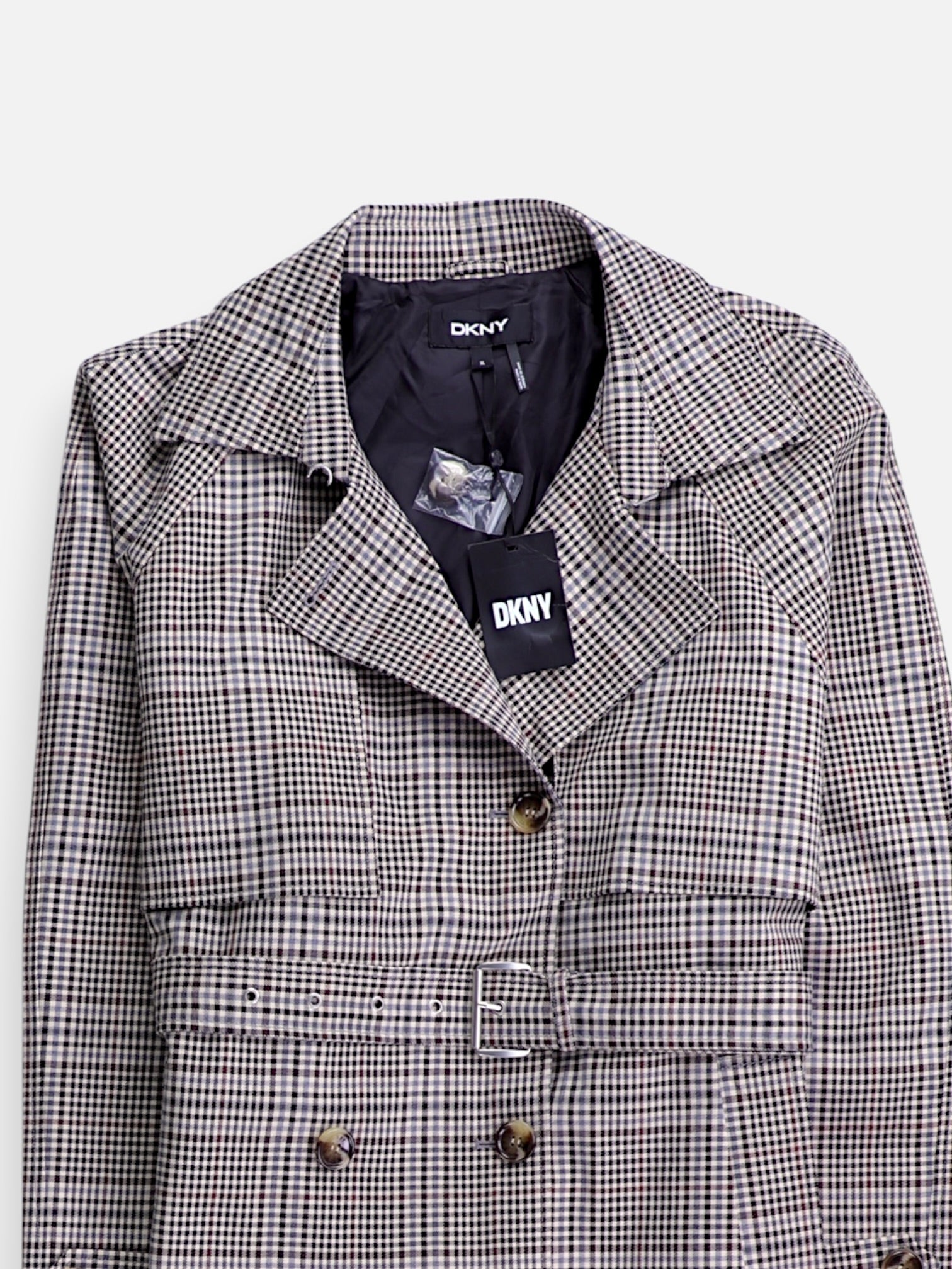 DKNY Abrigo Trench Coat Casual - Mujer - XL