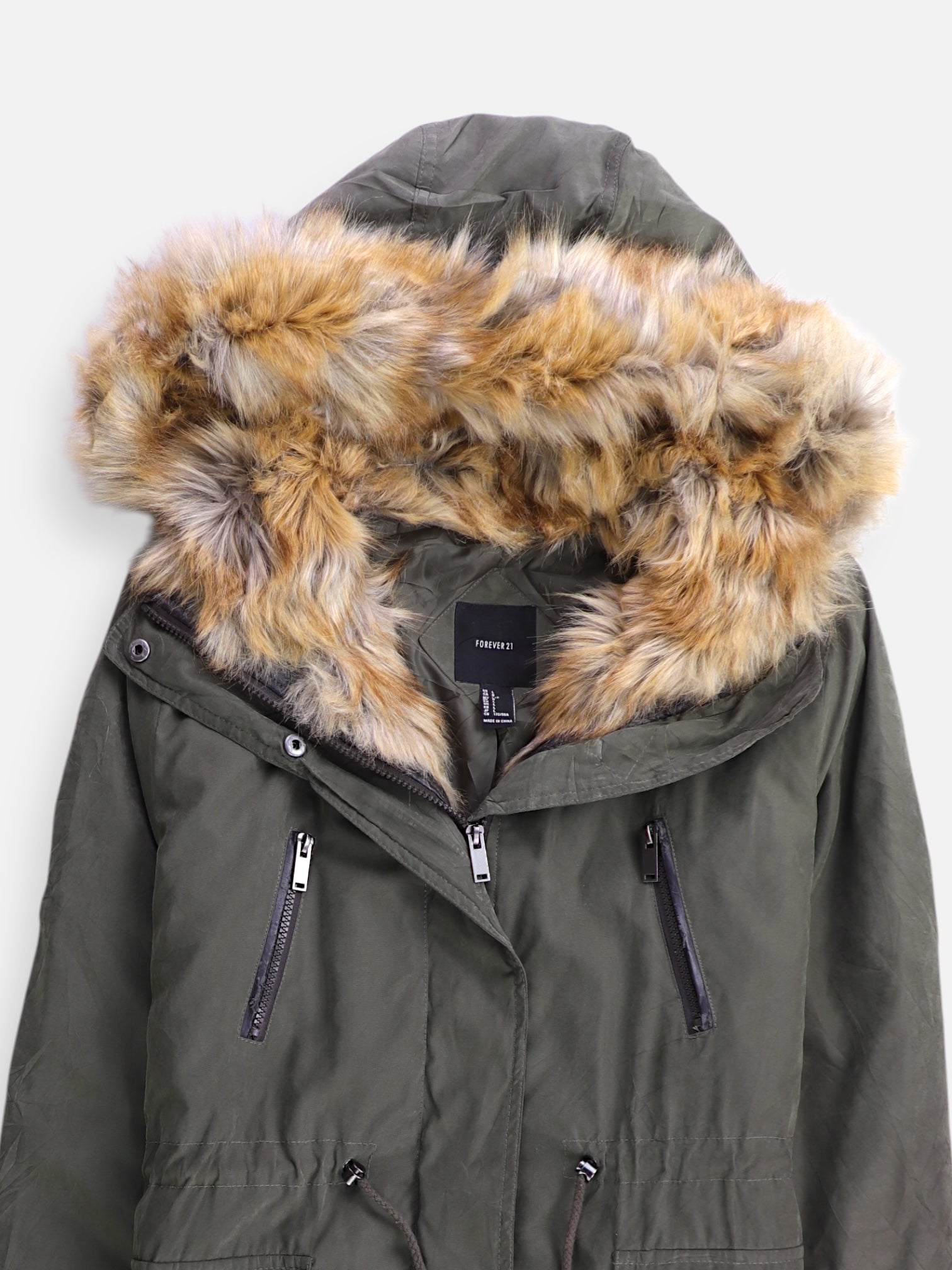 Forever 21 Chaqueta Cazadora Basic - Mujer - Large