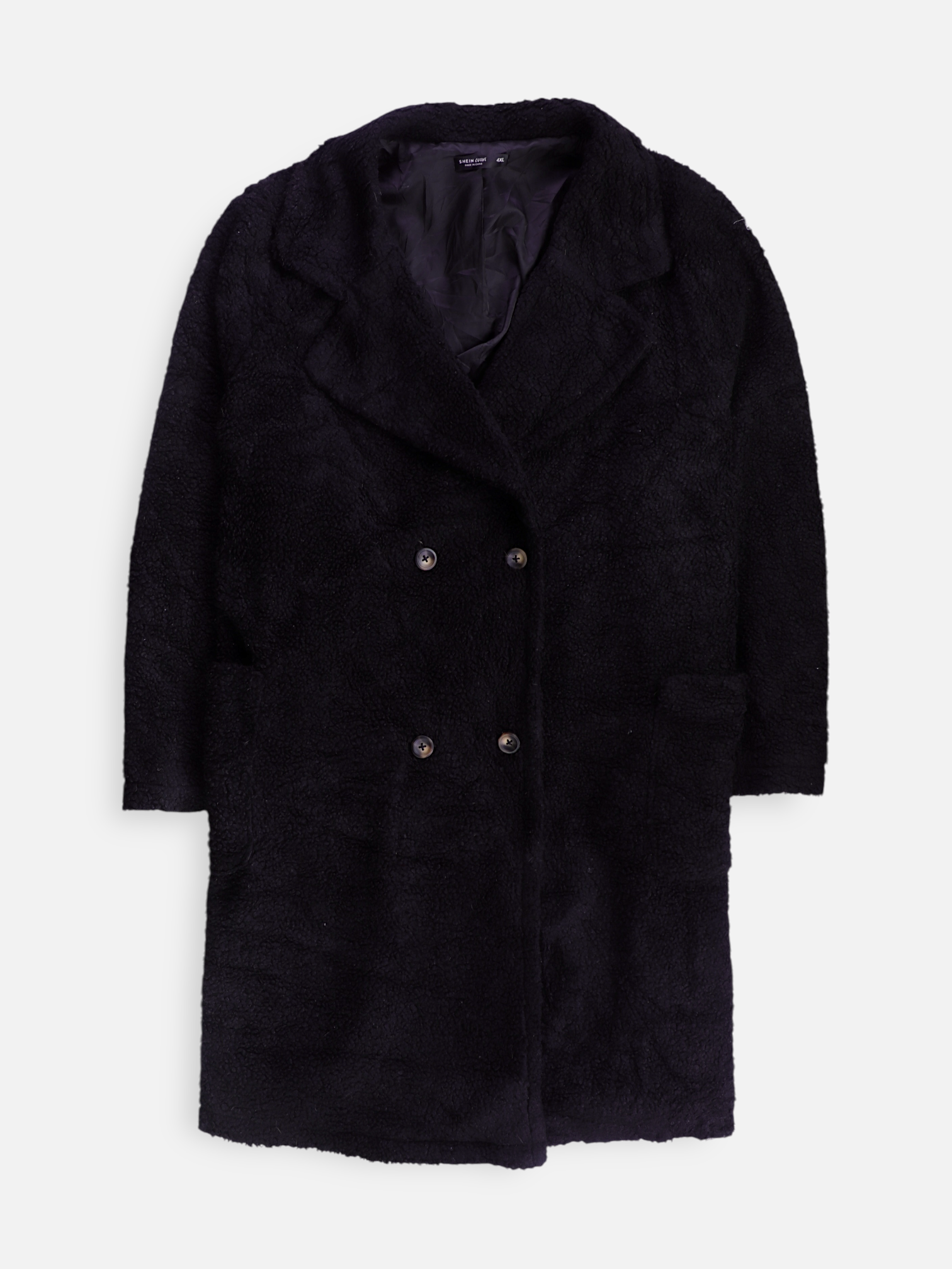SHEIN Abrigo Donble breasted trench Casual - Mujer - 4XL