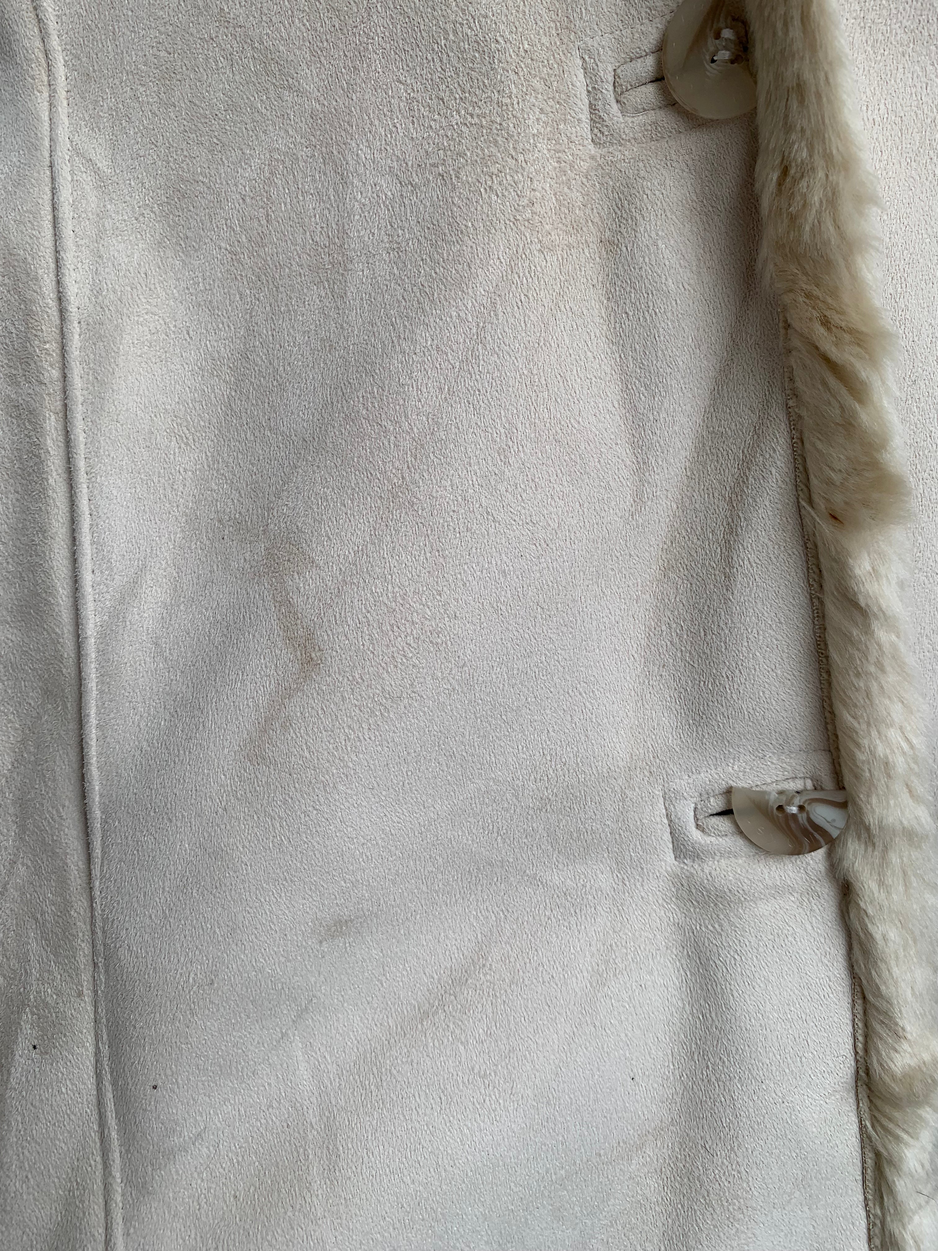 Calvin Klein Abrigo Frock Coat Suede - Mujer - XL