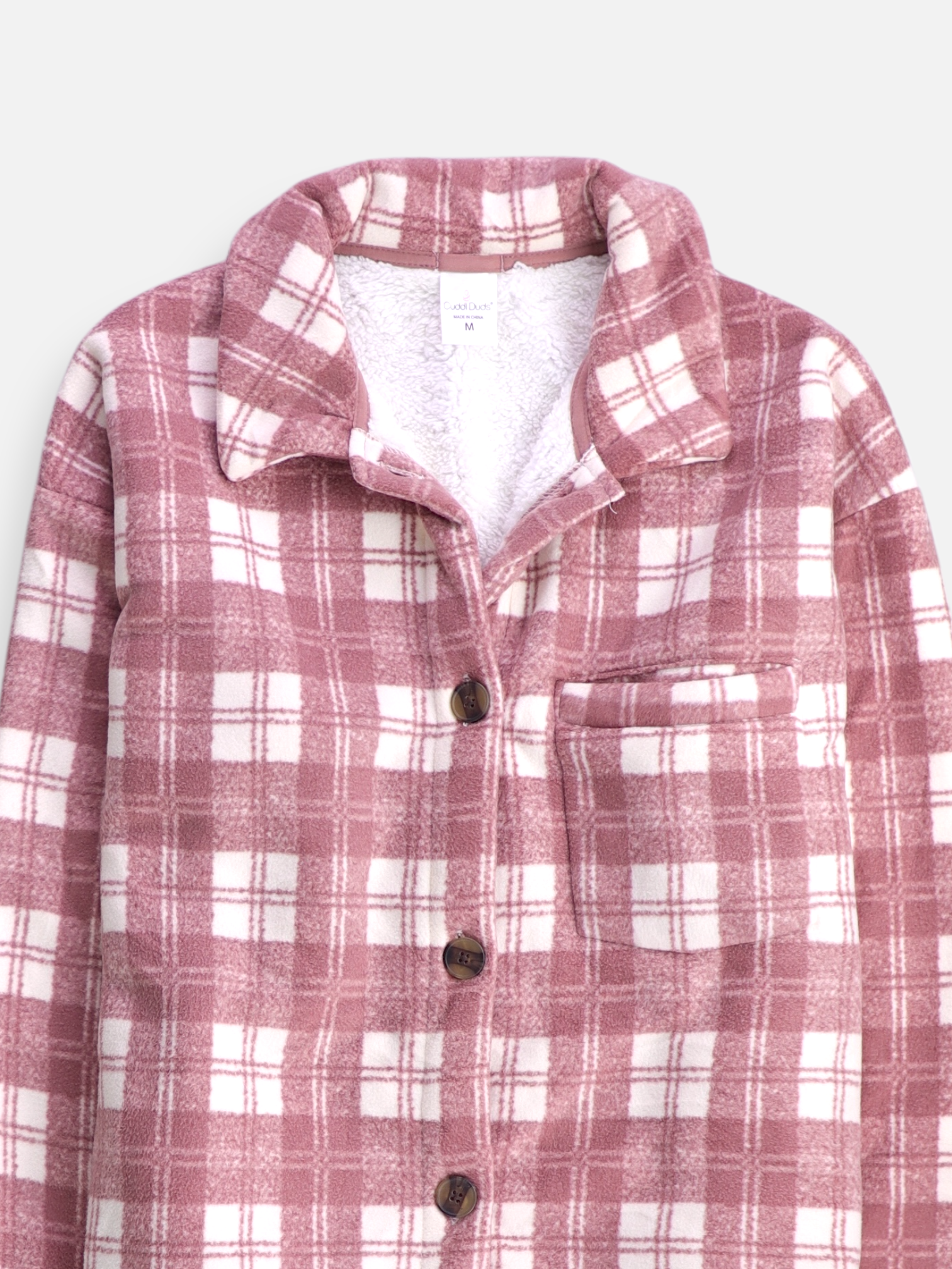 Chaqueta Sobrecamisa Color Block - Mujer - Medium