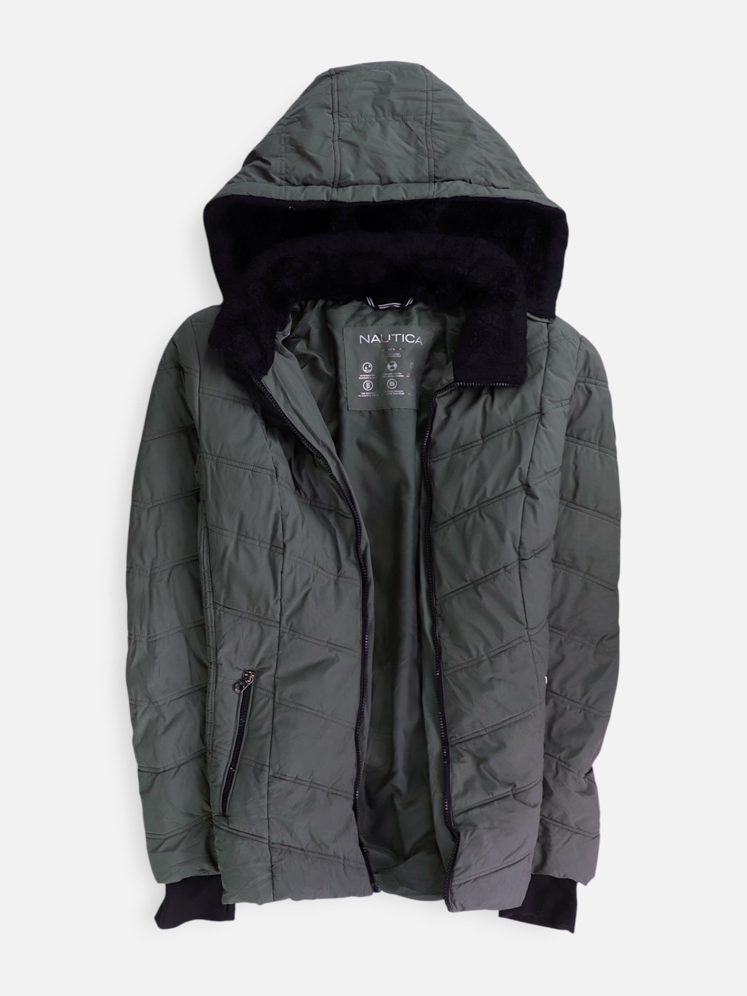 Nautica Chaqueta Puffer Impermeable - Mujer - XL