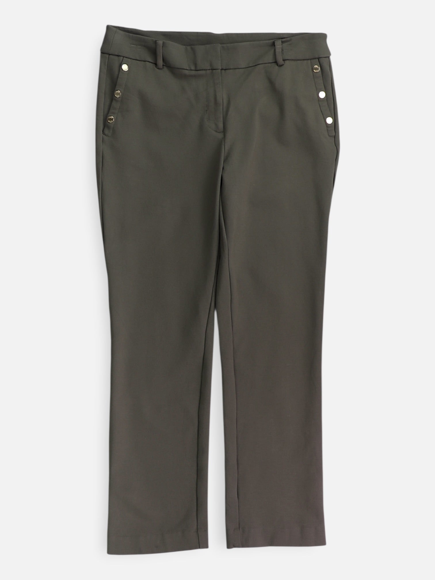 Anne Klein Pantalon Regular Fit Casual - Mujer - 10 Petite