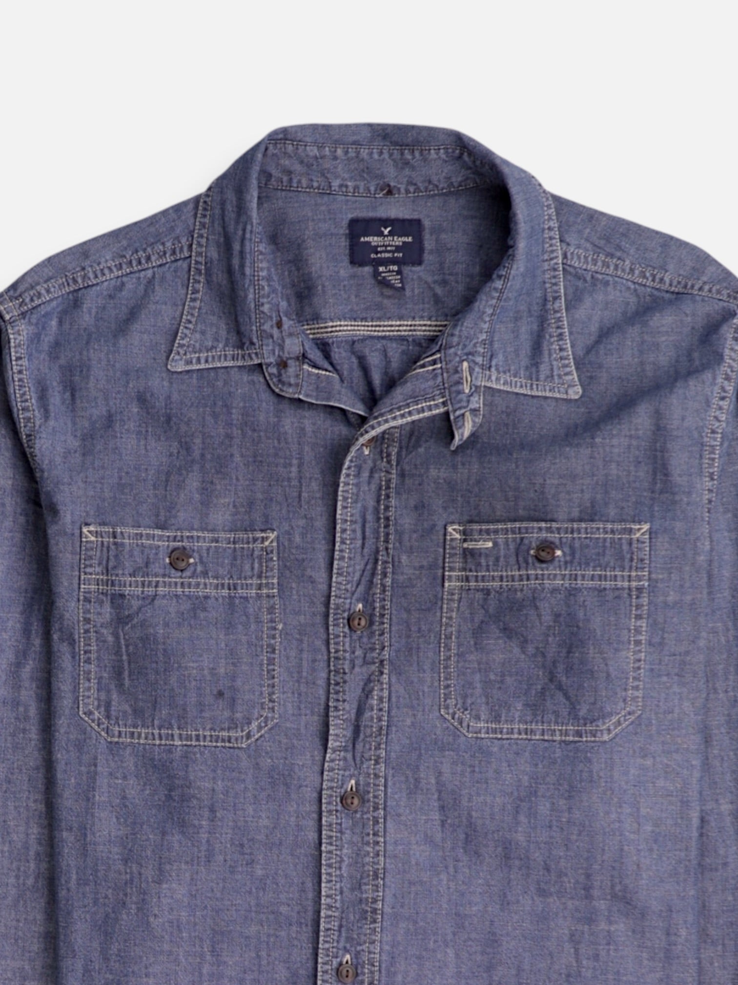 American Eagle Camisa Casual - Hombre - XL