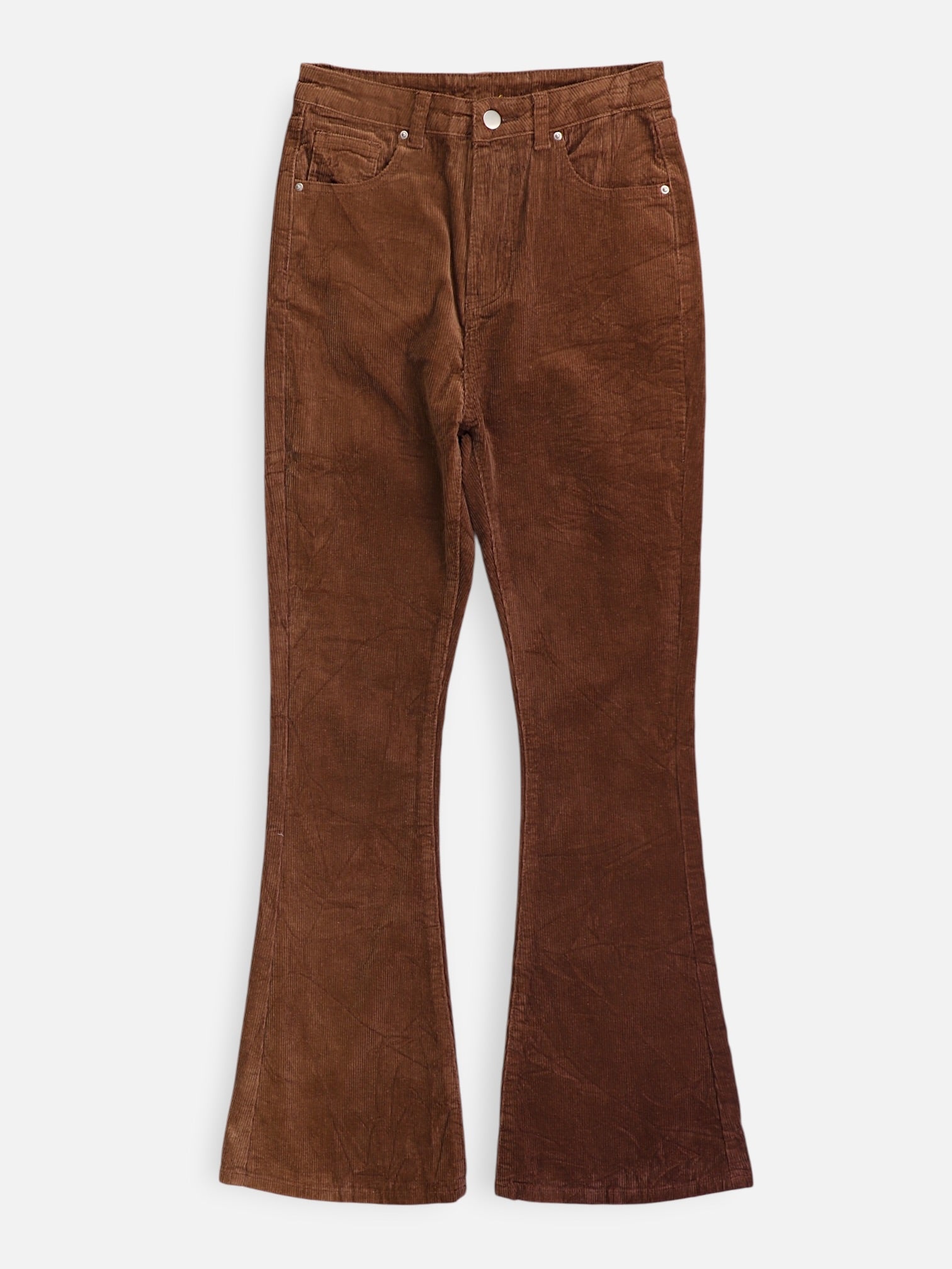 SHEIN Pantalon Flare Fit Corduroy - Mujer - Small