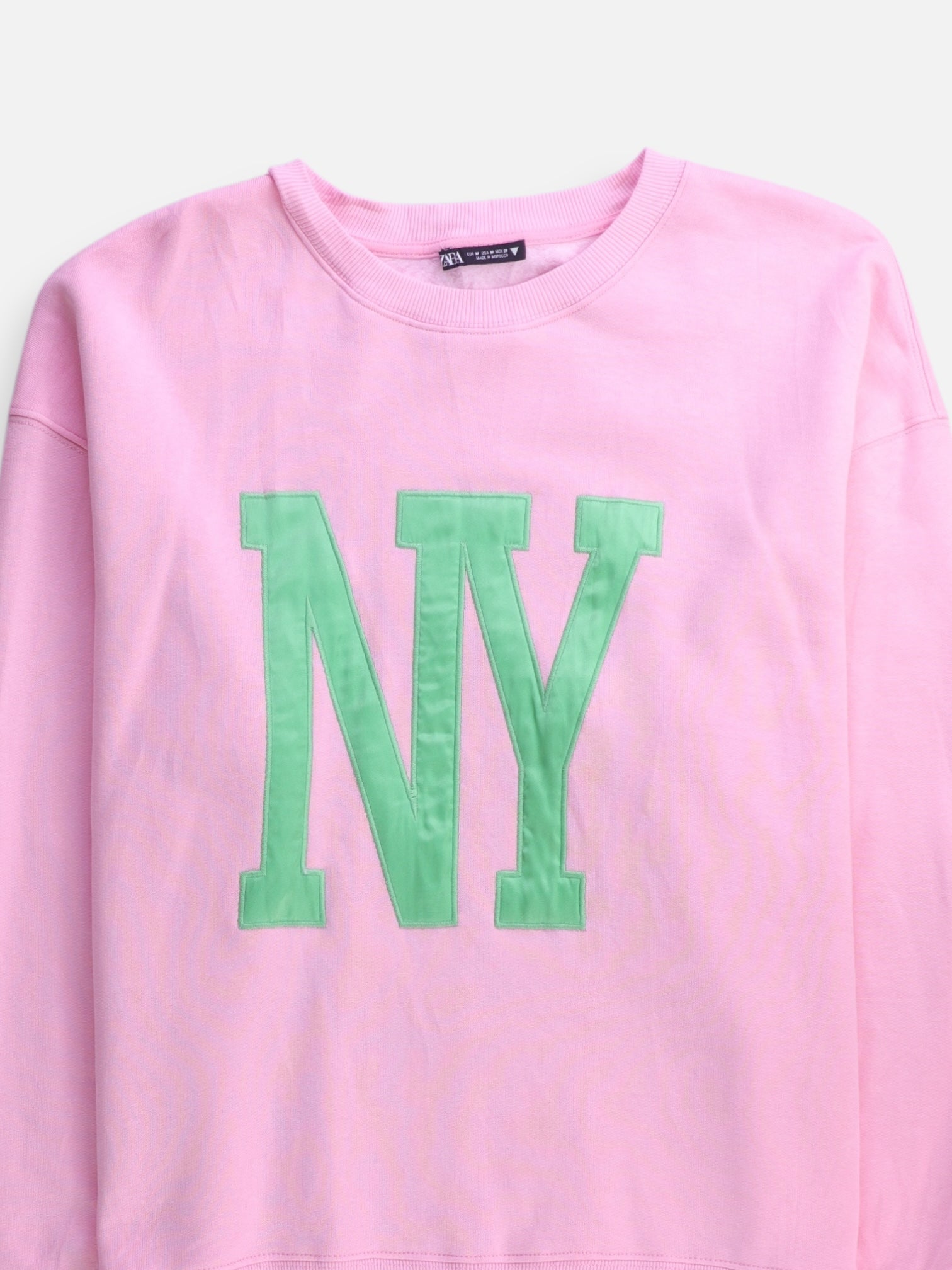 ZARA Sudadera Sweatshirt Basic - Mujer - Medium