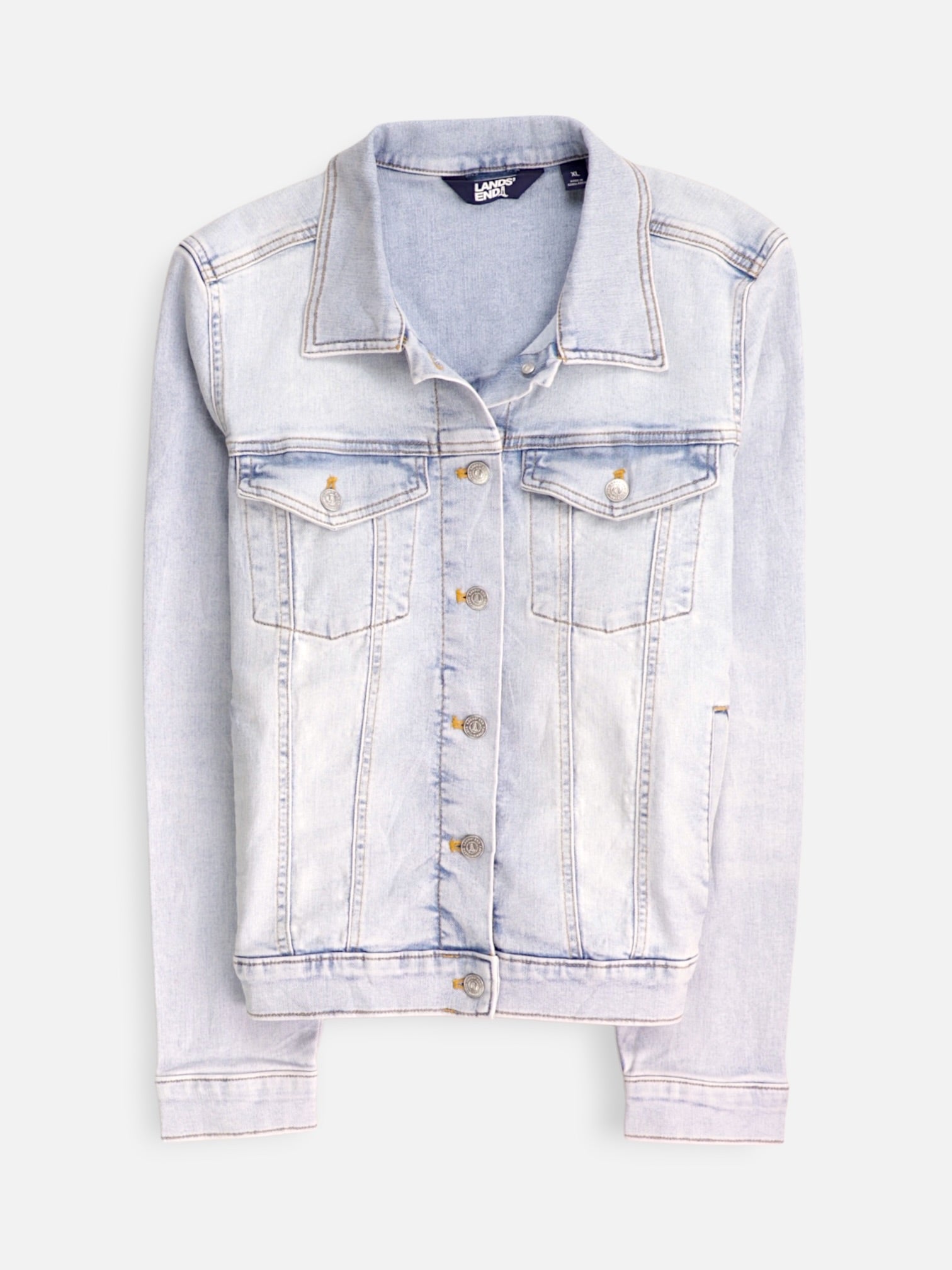 LANDS END Chaqueta Denim Basic - Mujer - XL