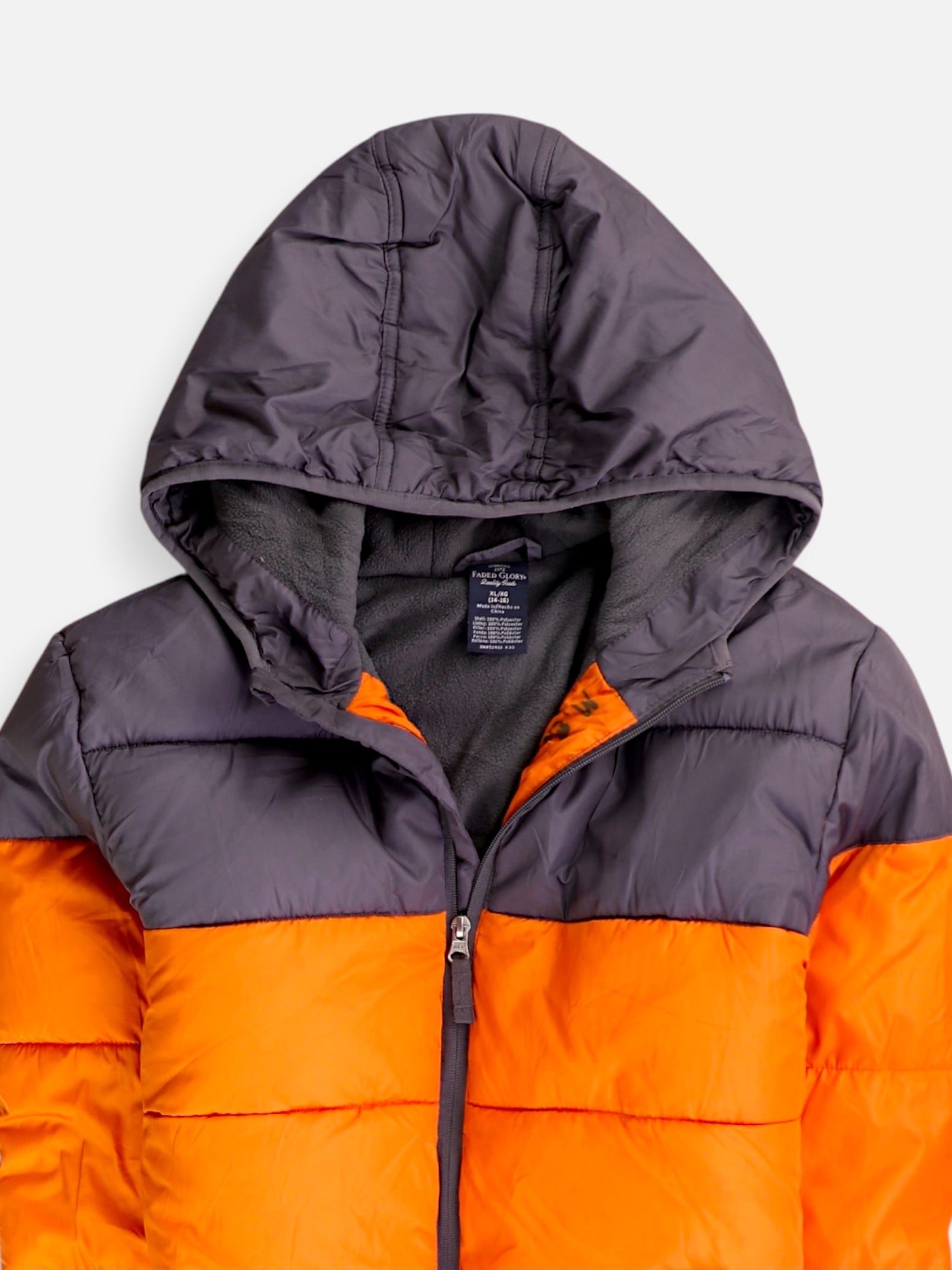 Chaqueta Puffer Color Block - Niño - XL - 14-16Y (Años)
