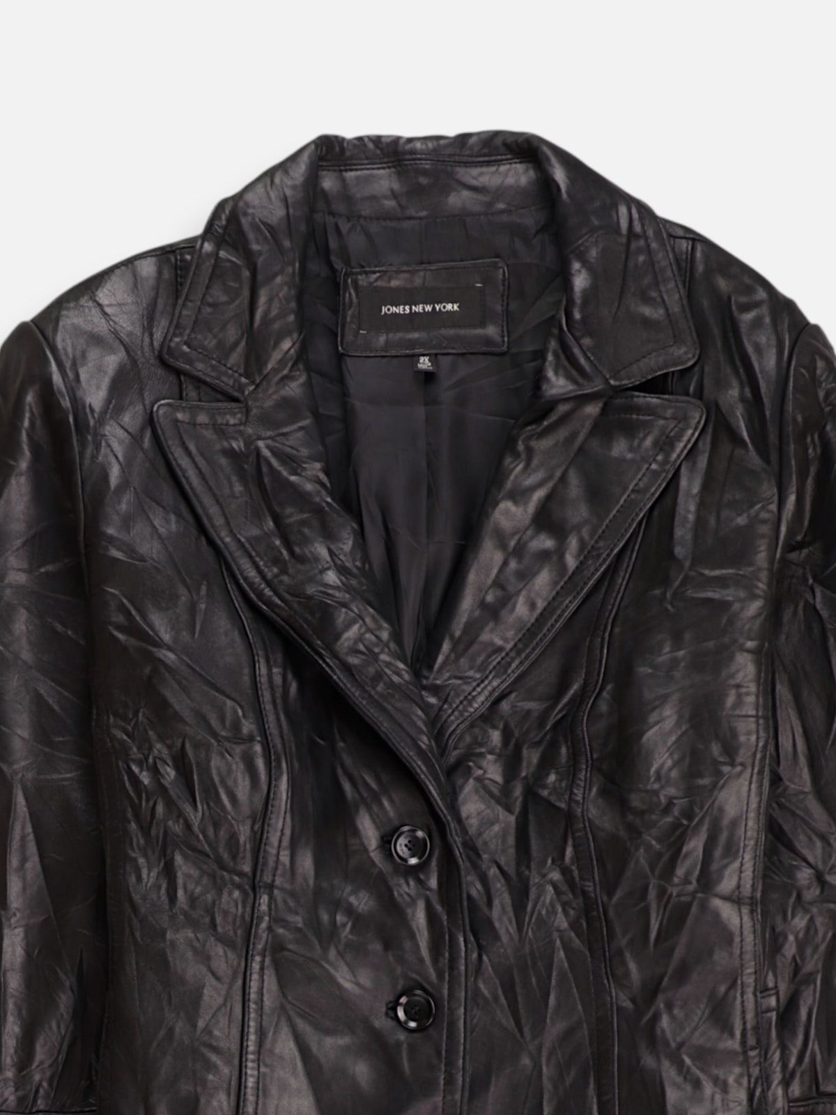JONES NEW YORK Chaqueta Cuero Basic - Mujer - 2XL