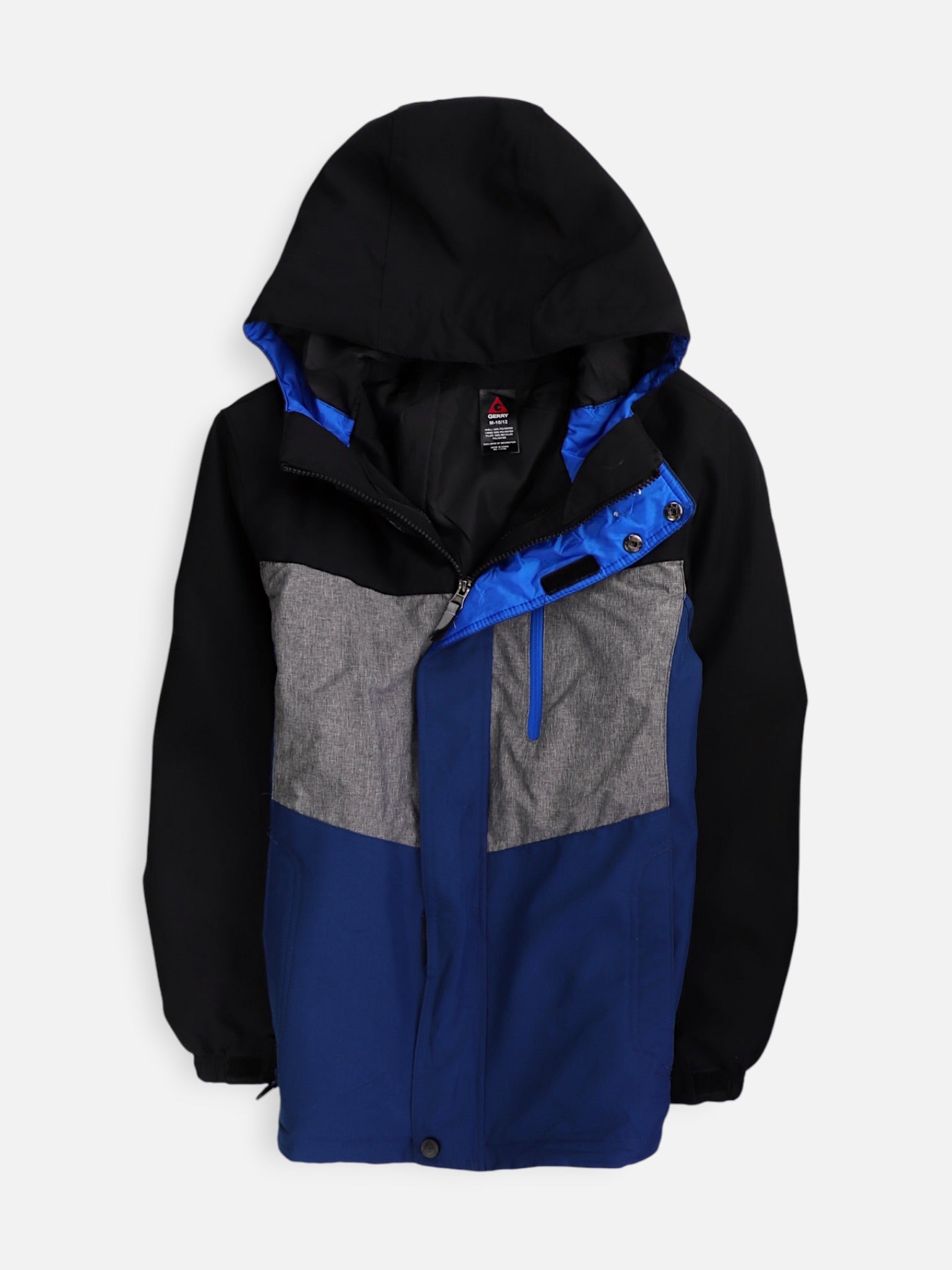 GERRY Chaqueta Impermeable Color Block - Niño - Medium - 10-12Y (Años)
