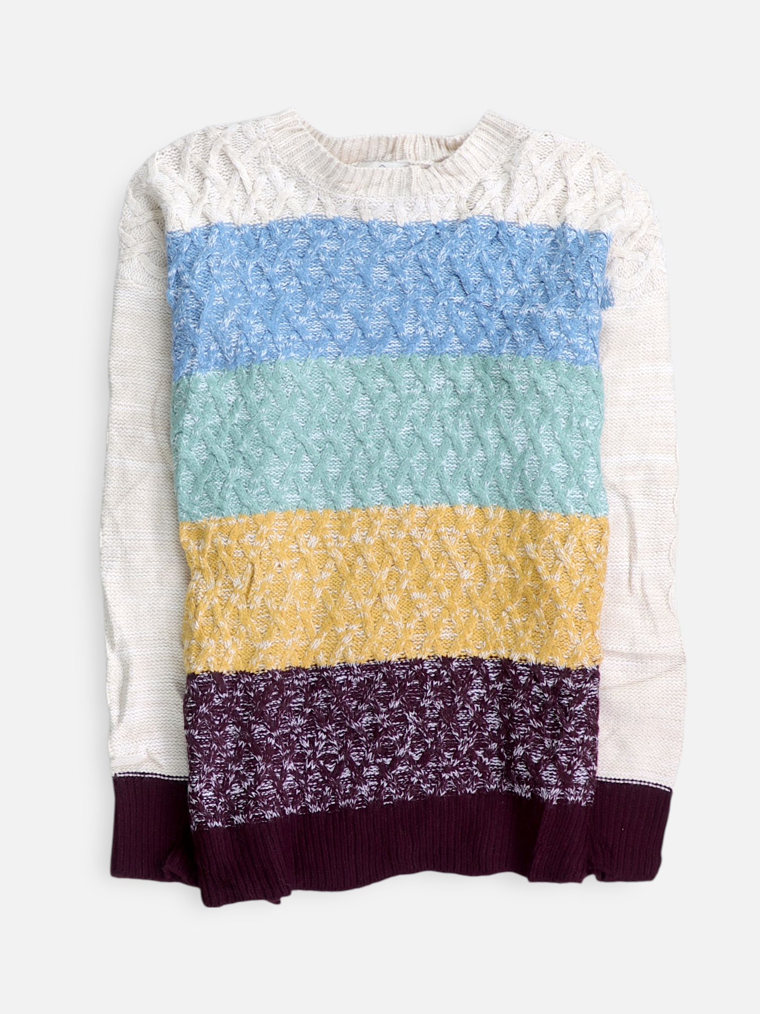 ST JOHNS BAY Sueter Casual Color Block - Mujer - Medium
