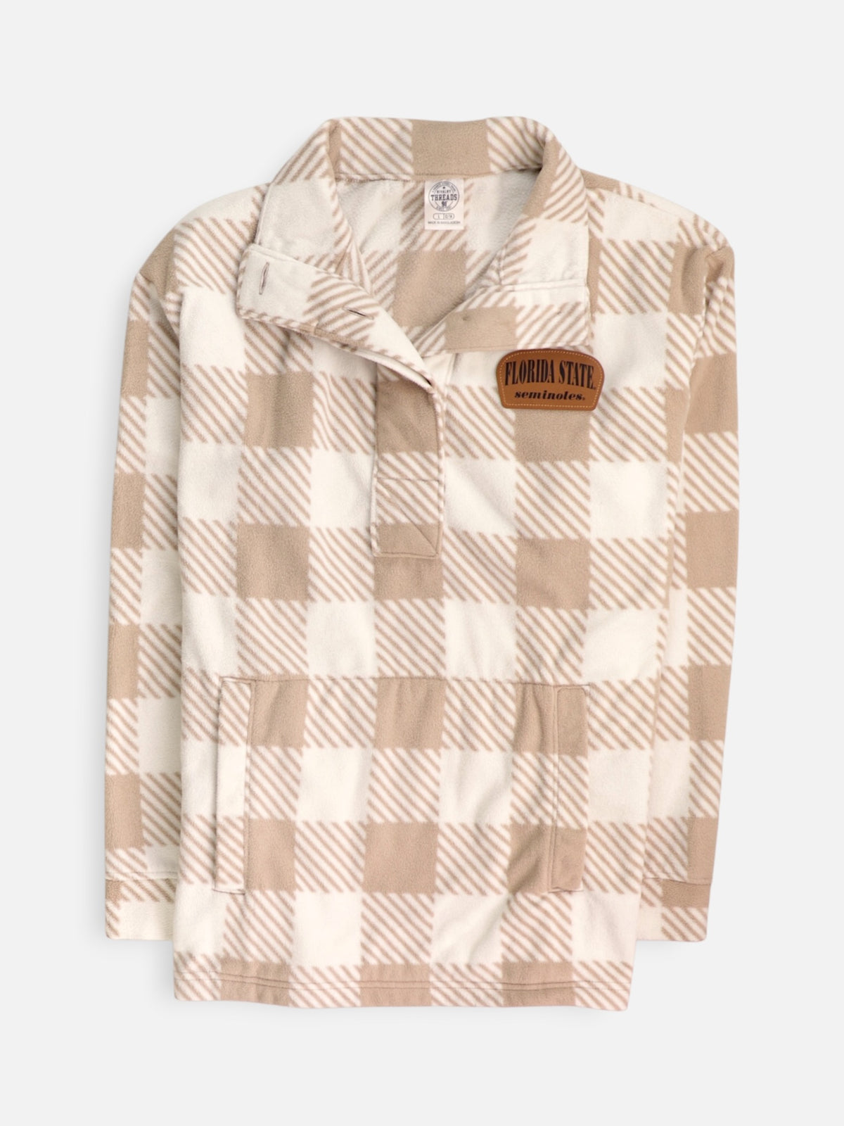 Sudadera Fleece Color Block - Mujer - Large