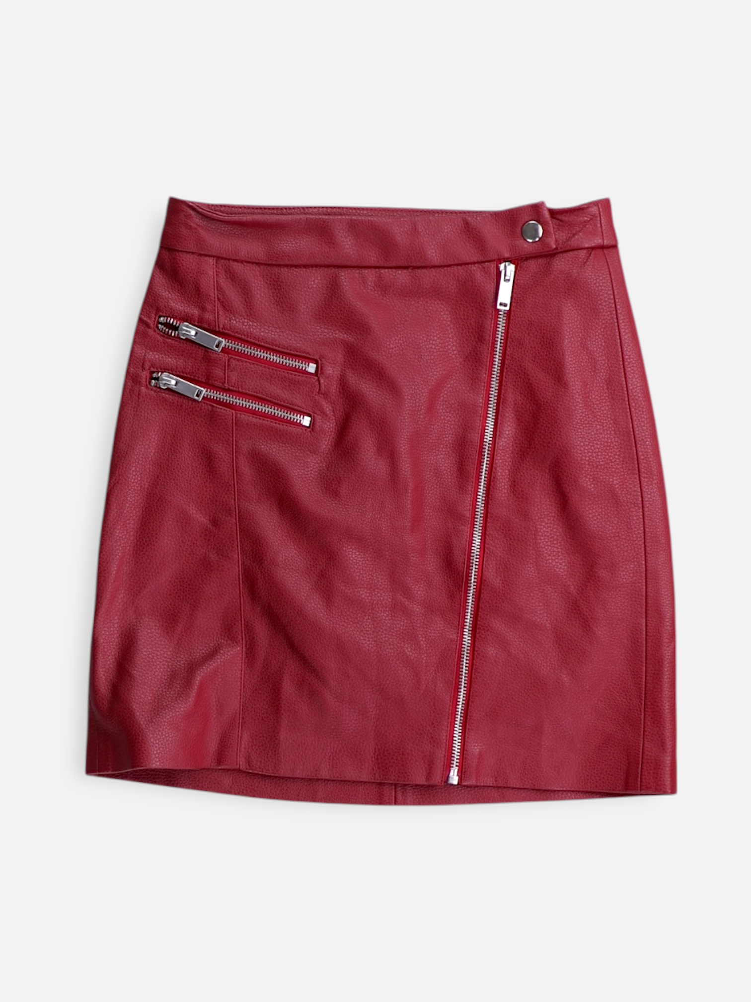 Bershka Falda Cuero - Mujer - Small