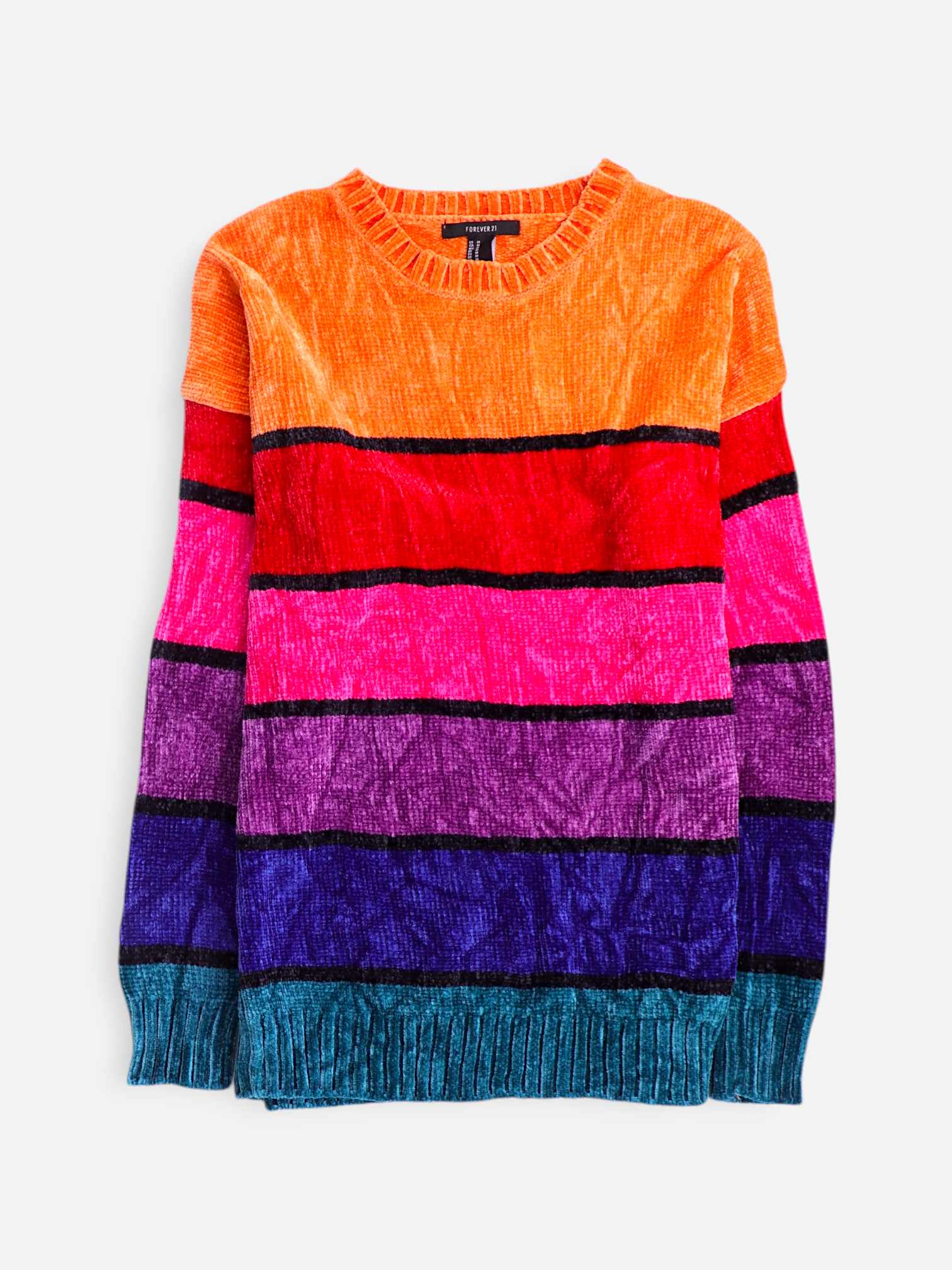 Forever 21 Sueter Knit Color Block - Mujer - Medium