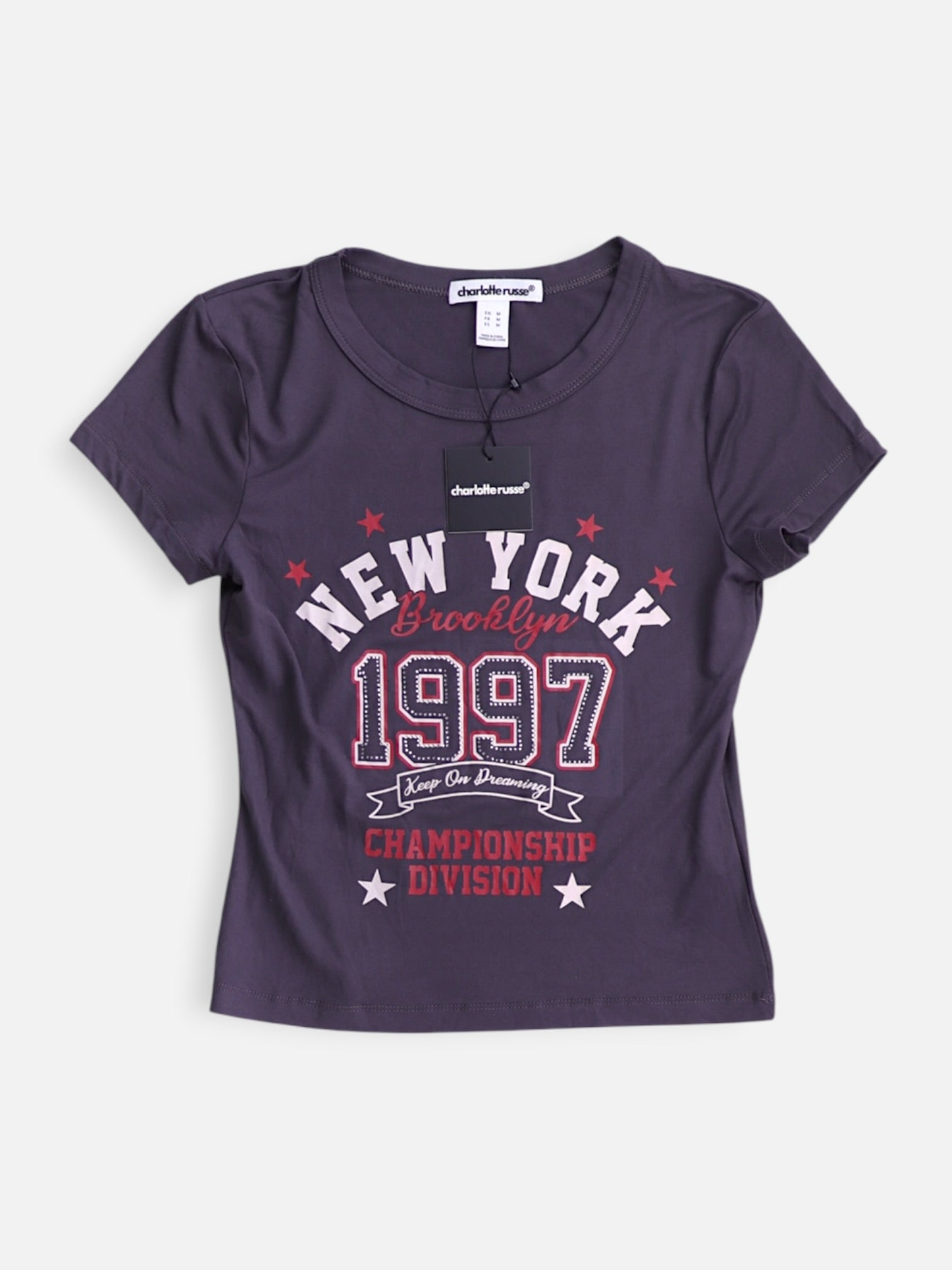 Charlotte Russe Blusa Crop Top - Mujer - Medium