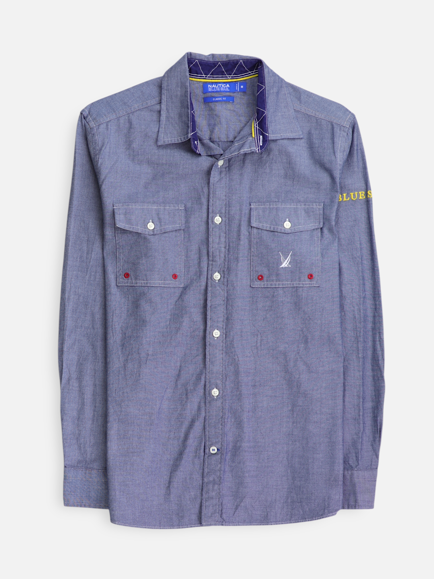 Nautica Camisa Casual - Hombre - Medium