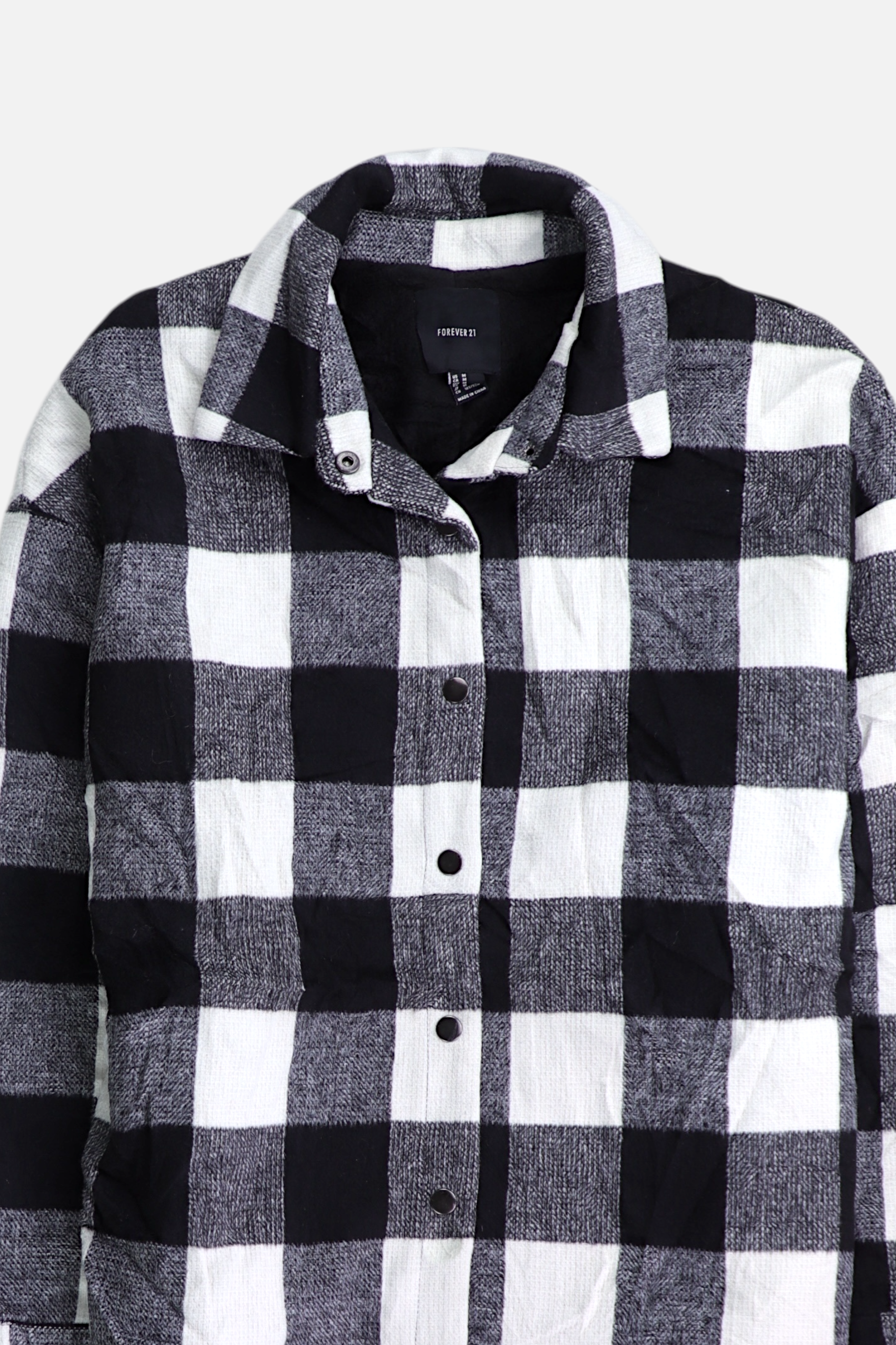 Forever 21 Chaqueta Sobrecamisa Color Block - Hombre - Medium