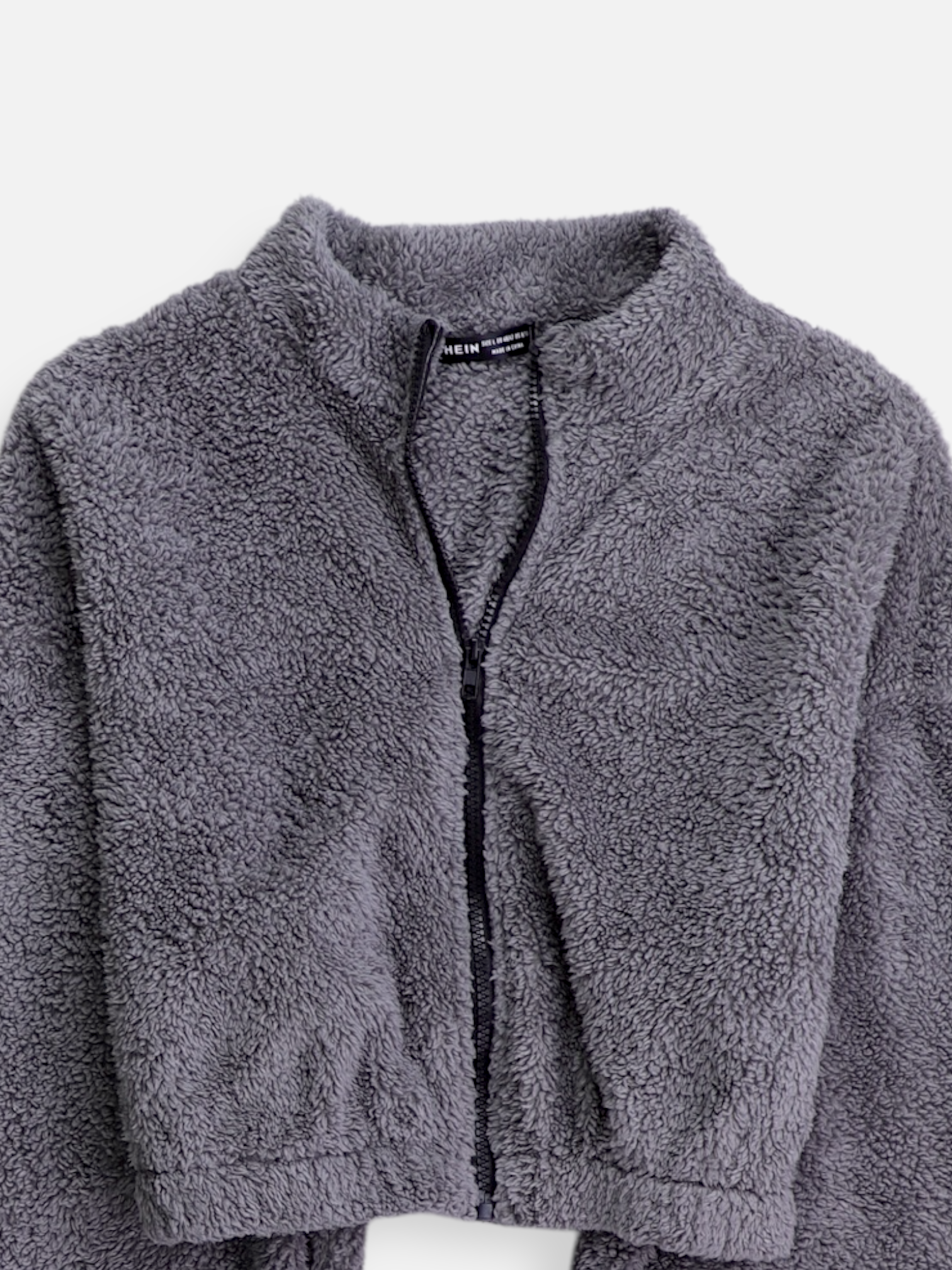 SHEIN Sueter Fleece Crop Top - Mujer - Large