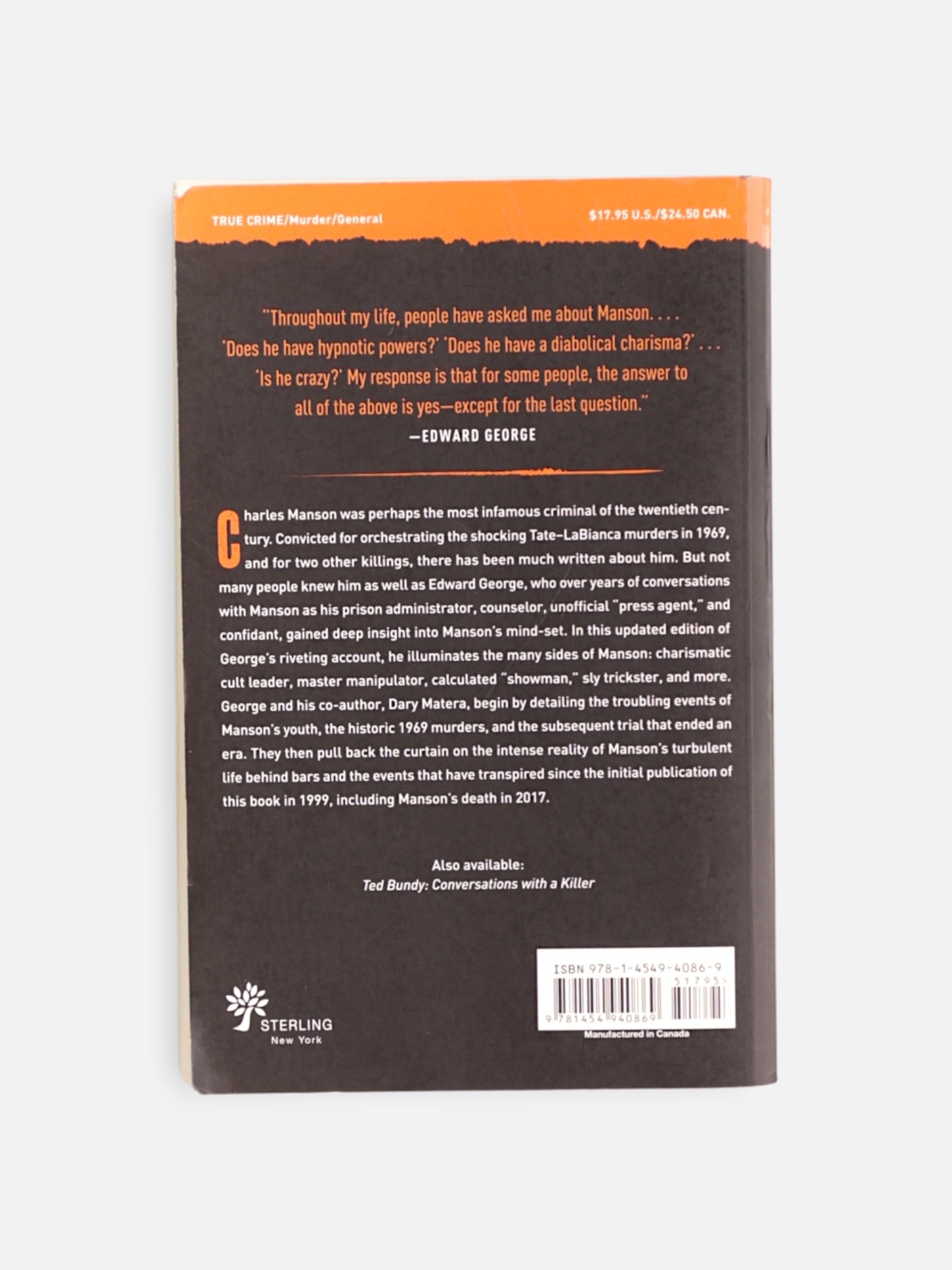 Libro CHARLES MANSON by EDWARD GEORGE & DARY MATERA