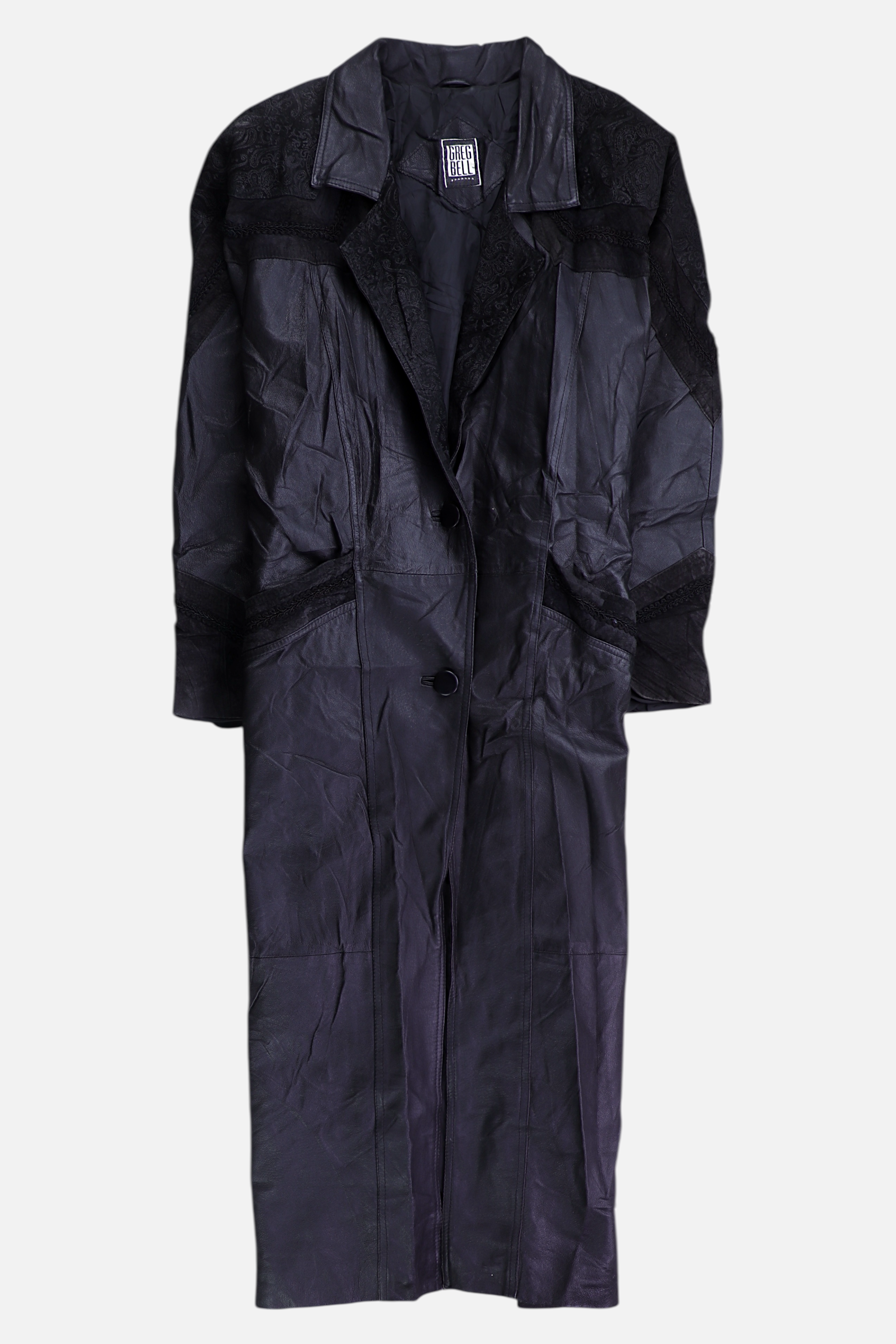 Abrigo Single breasted trench Cuero - Hombre - Large