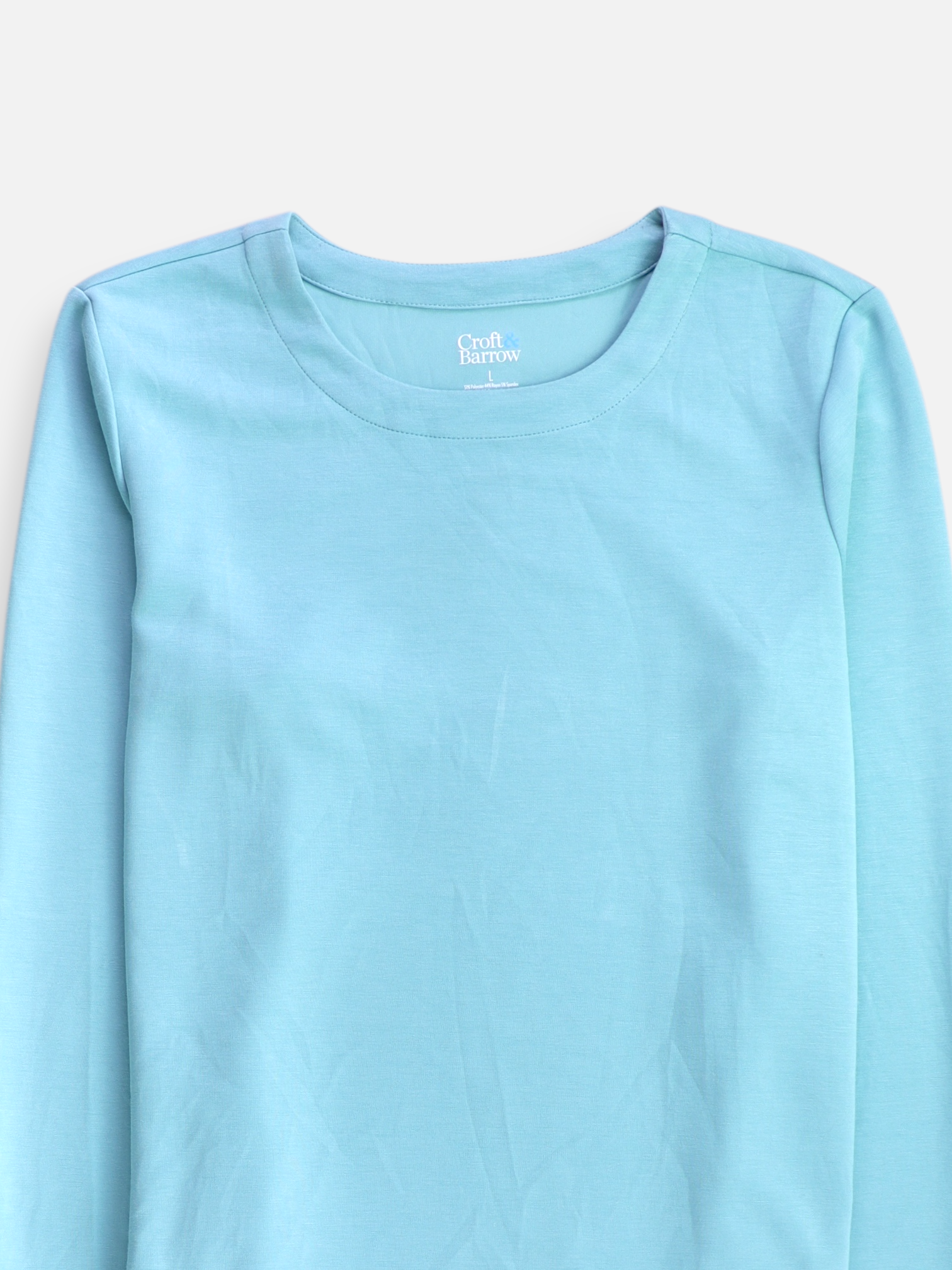 Croft & Barrow Sudadera Sweatshirt Basic - Mujer - Large