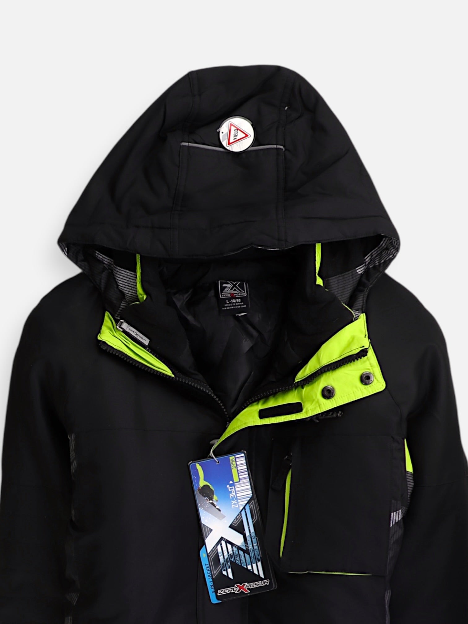 ZERO X POSUR Chaqueta Puffer Impermeable - Niño - Large - 14-16Y (Años)