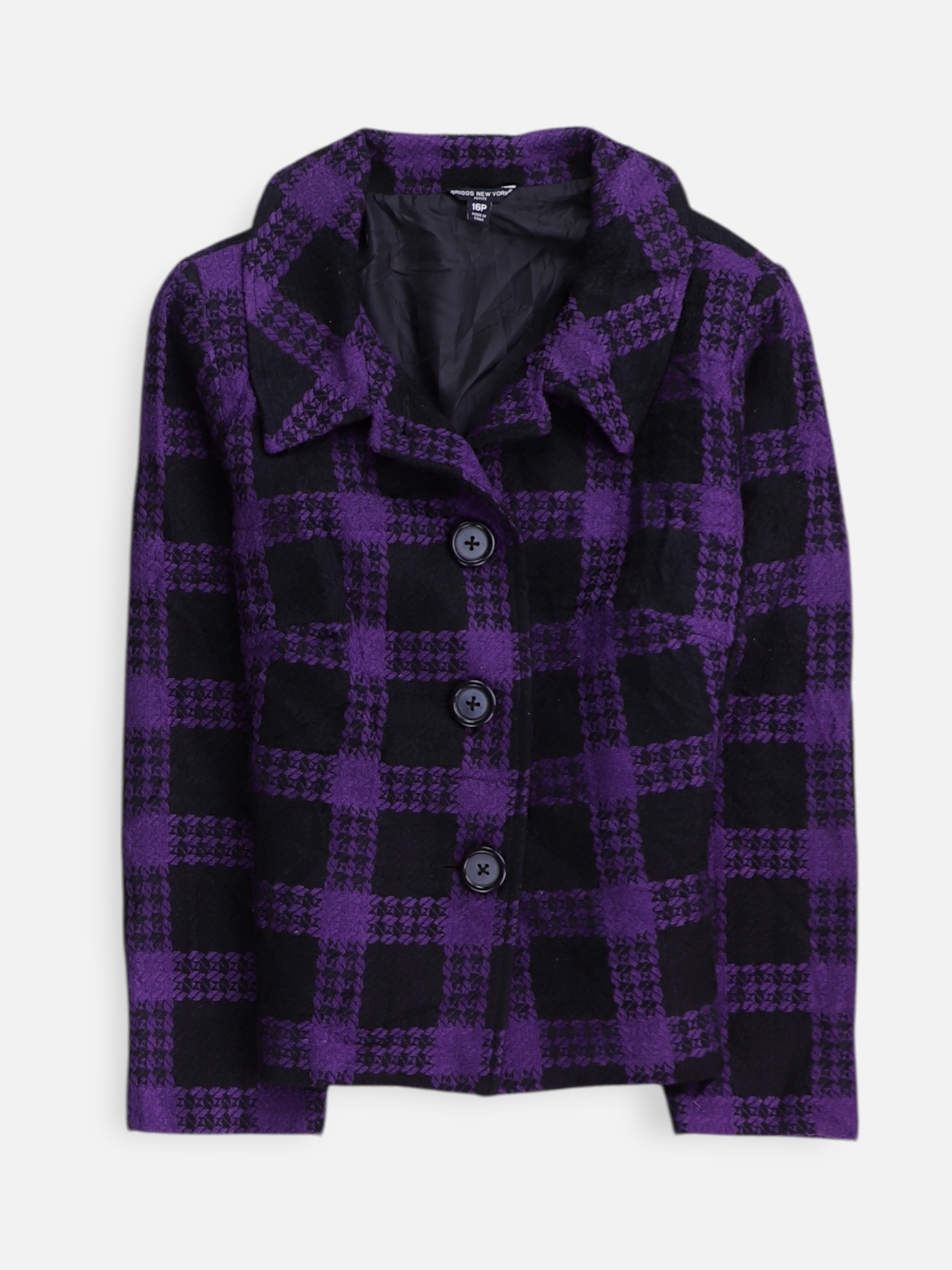 Chaqueta Casual Color Block - Mujer - 16 petite