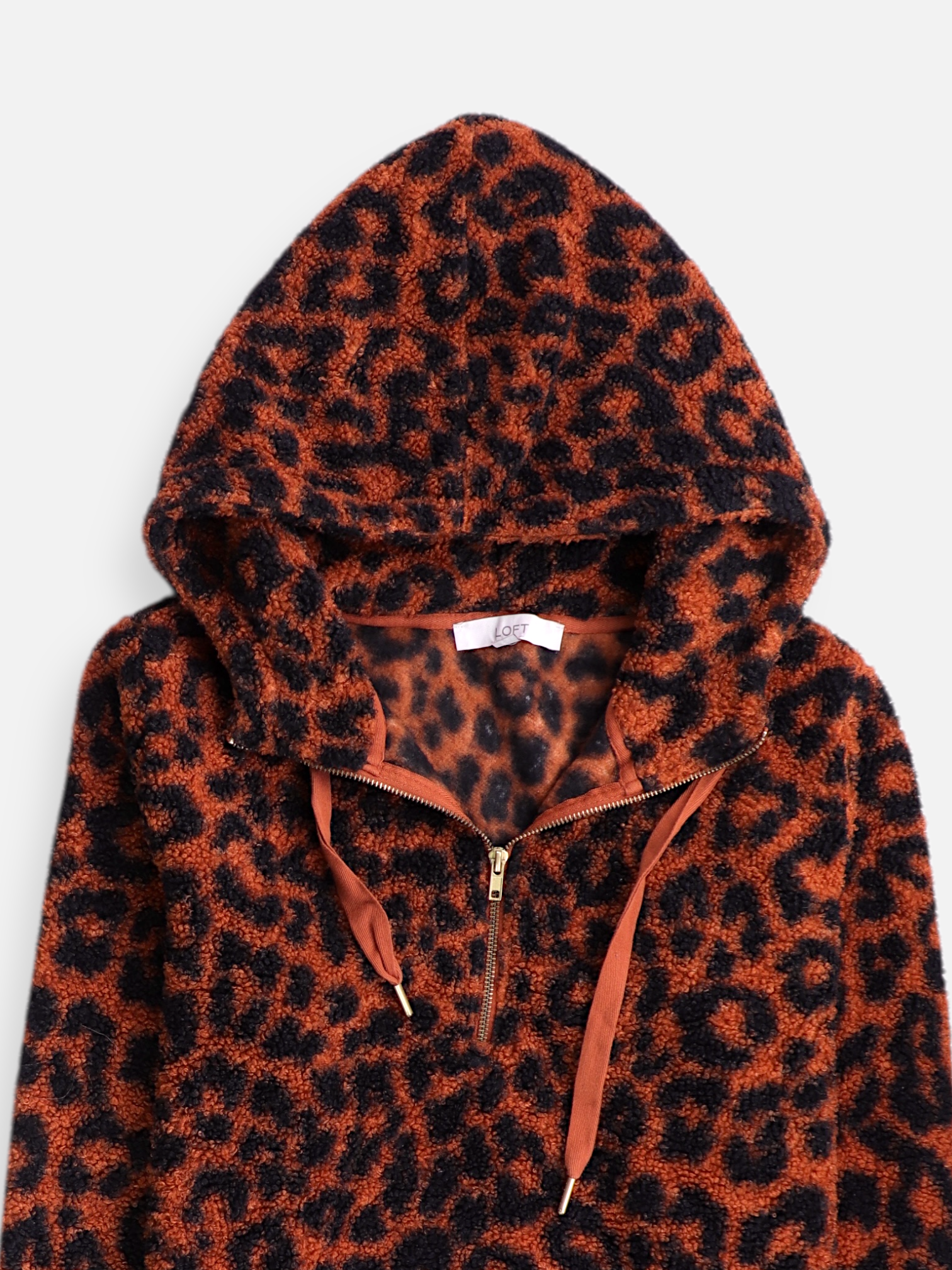 LOFT Sudadera Hoodie Teddy - Mujer - Large