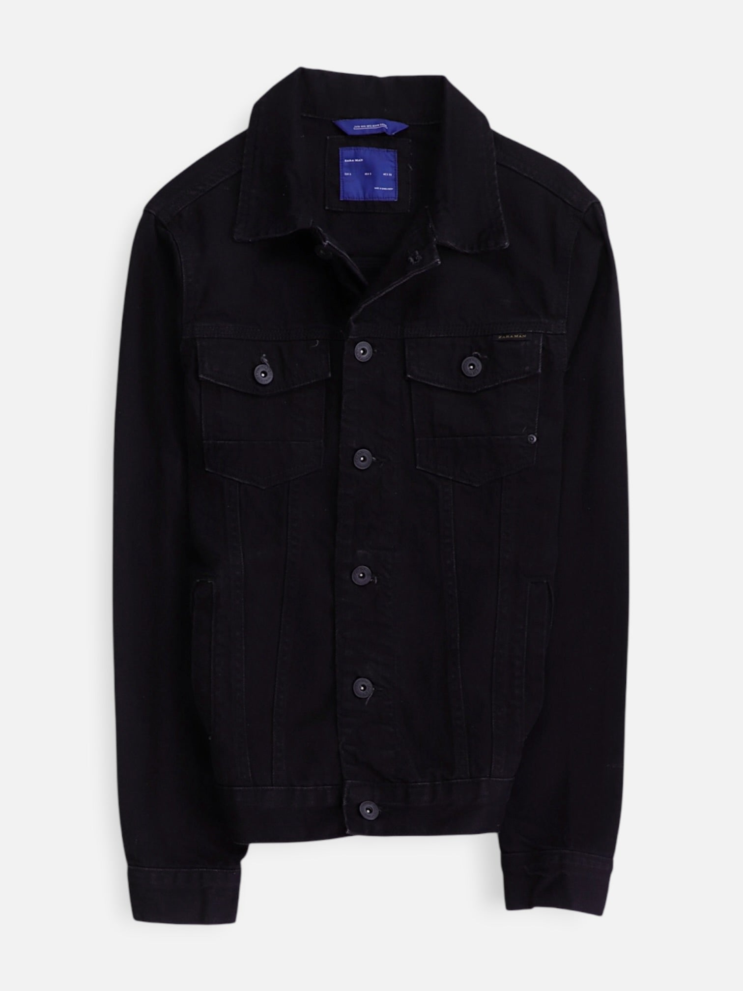 ZARA Chaqueta Denim Basic - Hombre - Small