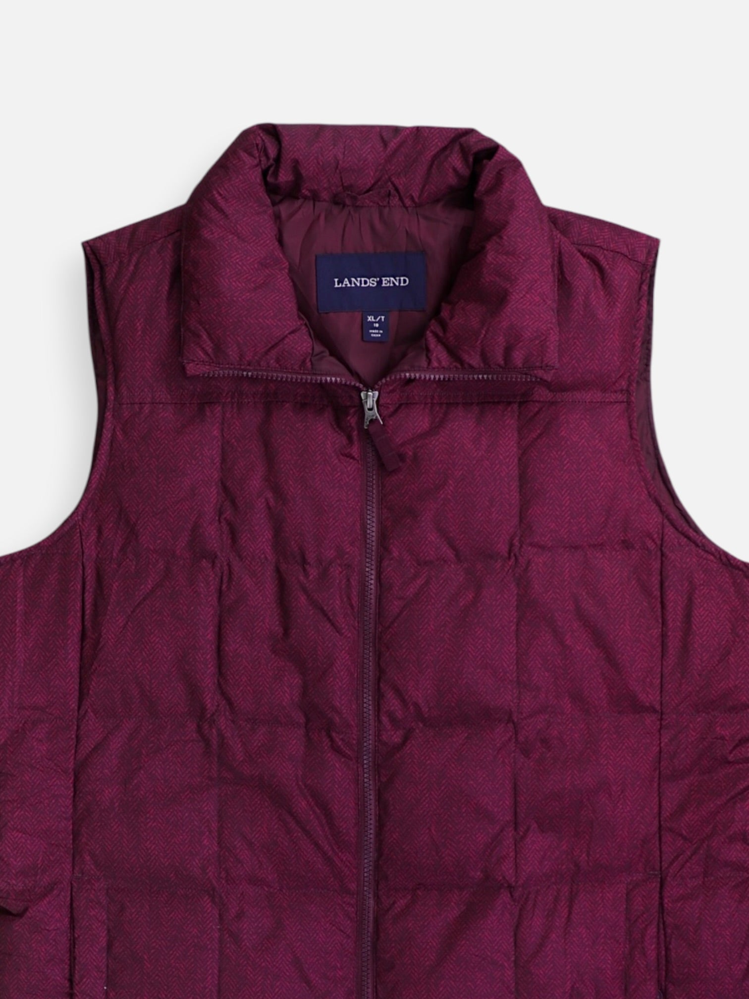 LANDS END Chaleco Puffer - Mujer - XL