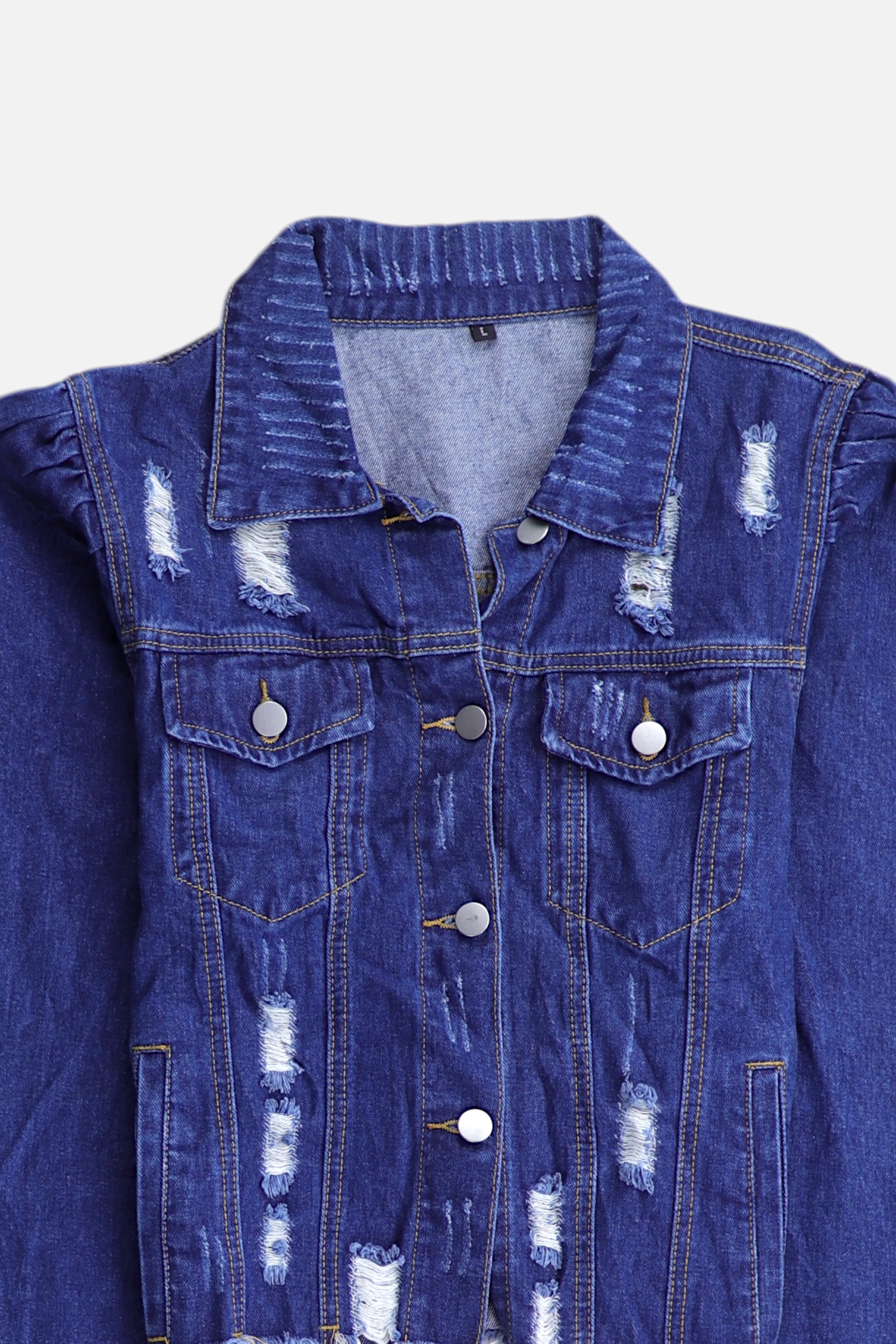 Chaqueta Denim Basic - Mujer - Large