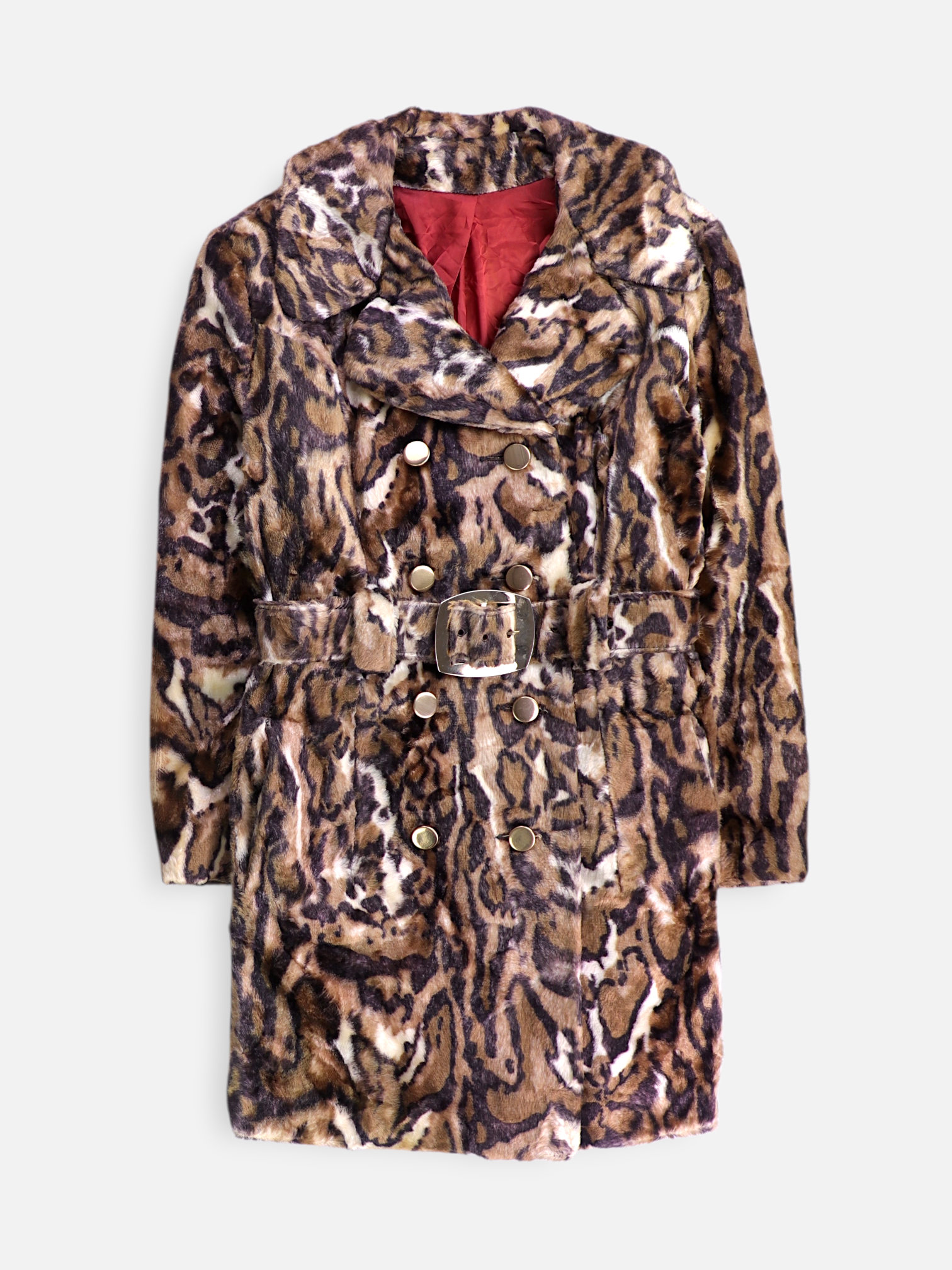 Abrigo Donble breasted trench Animal Print - Mujer - 12