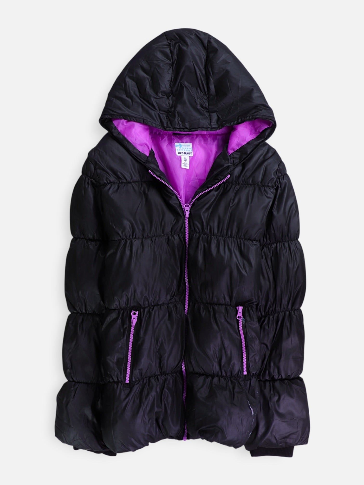 Old Navy Chaqueta Puffer Impermeable - Niña - 2XL - 14-16Y (Años)